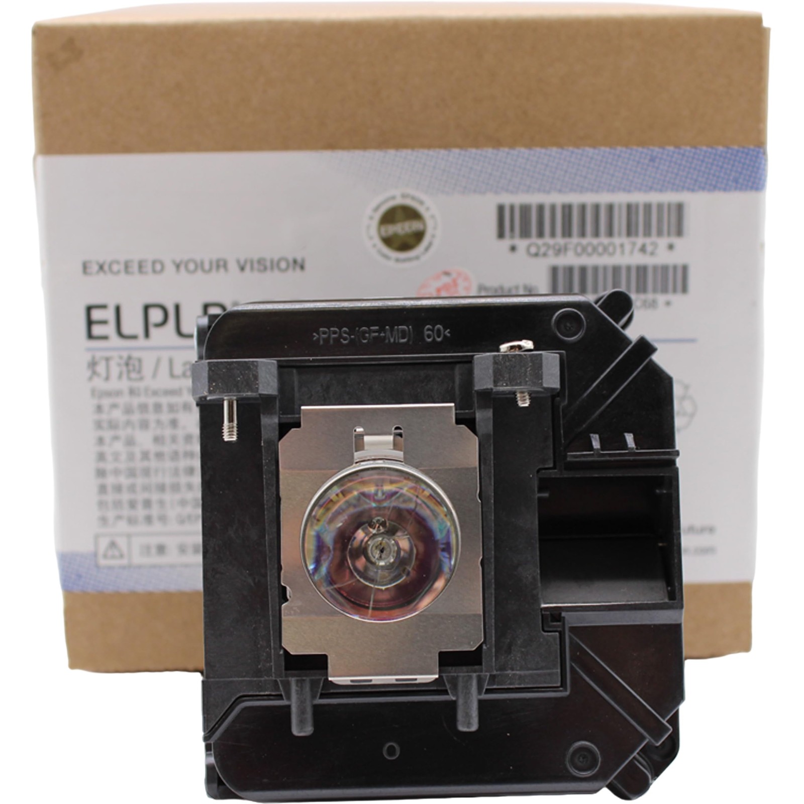 Jaspertronics Oem Elp-Lp68 Lamp Housing For Epson Projectors – 1 Year Full