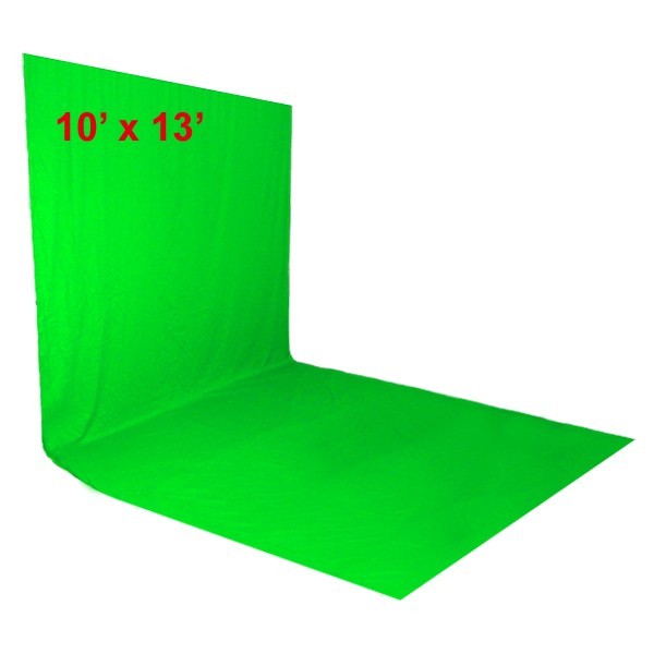 10x13ft Chromakey Green Screen Studio Lighting Kit W/ Backdrop Stand Light