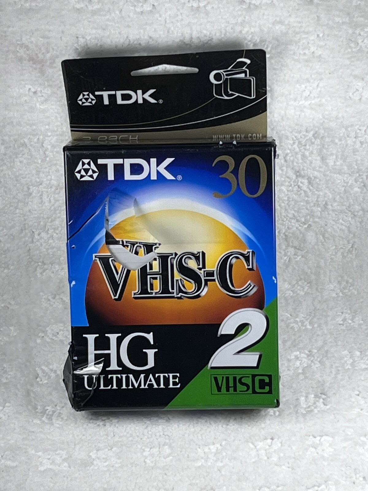 TDK 30 VHS-C HG Ultimate 2 Pack VHSC Camcorder Cassette Tapes NEW