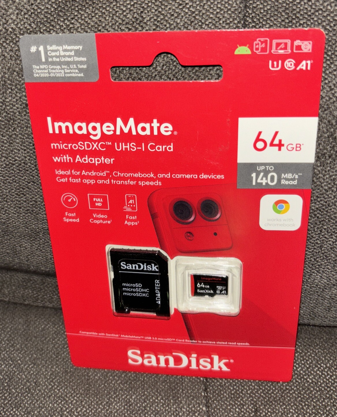 Sandisk ImageMate SDXC UHS-I 140 mb/s 64GB Card with Adapter