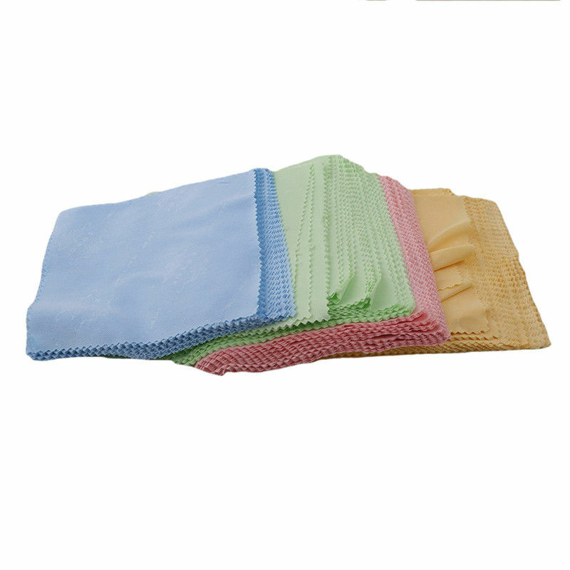 TechTongda 100pcs 5*5″ Microfiber Glasses Cleaning Cloth Brand New High Quality