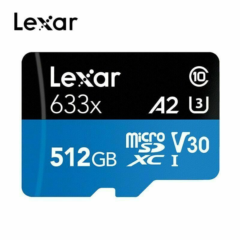 Lexar 633X 64GB 128GB 256GB 512GB U3 V10/V30 A1/A2 C10 MicroSD XC TF Memory card