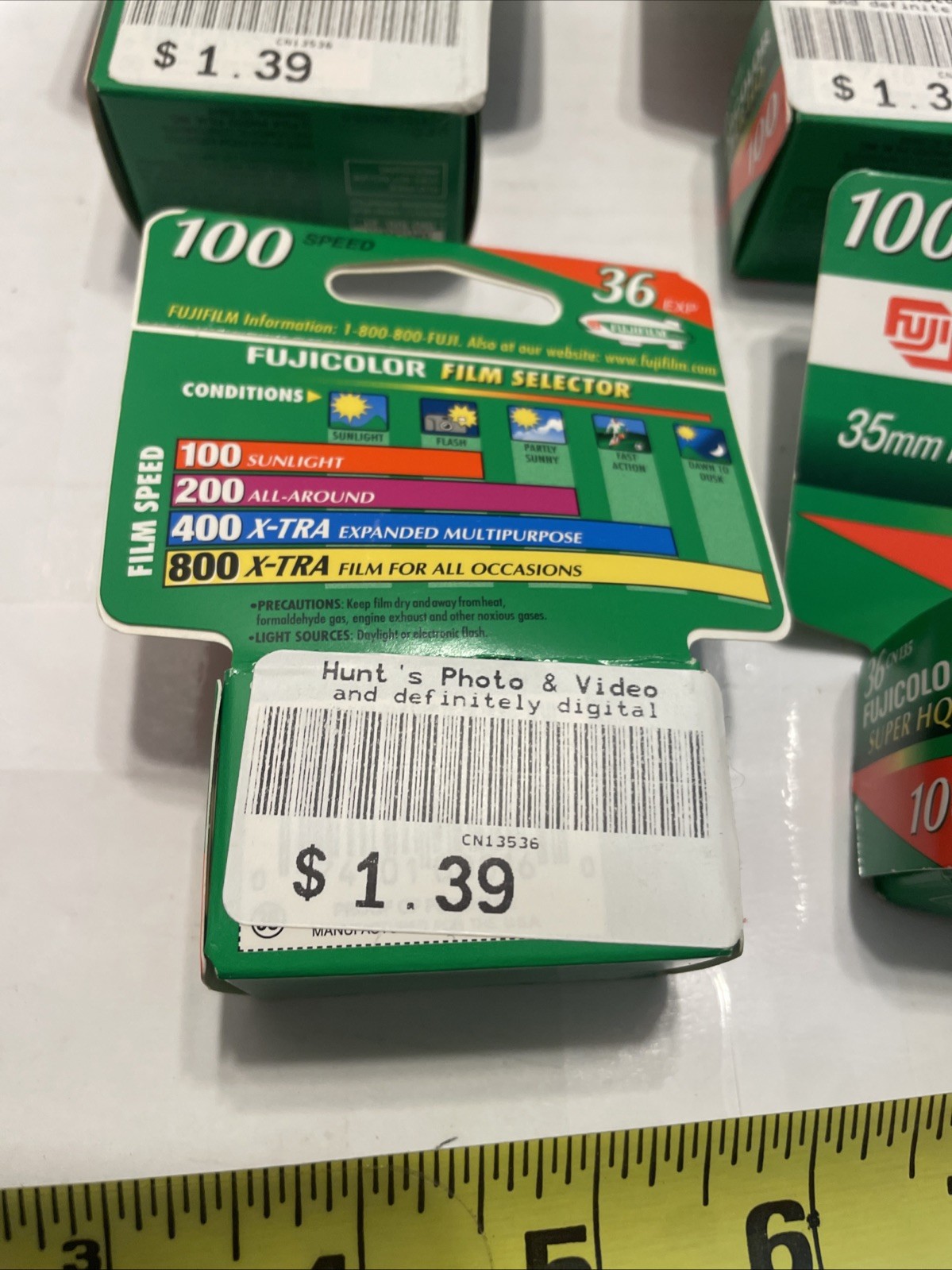 FUJIFILM 100 Speed 35mm 36 Expired super HQ Digital Film Sunlight Lot Of 4 Lot 2