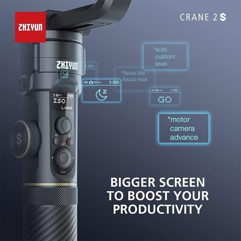 ZHIYUN CRANE 2S Official Handheld Gimbal Stabilizer DSLR Mirrorless Camera 3Axis