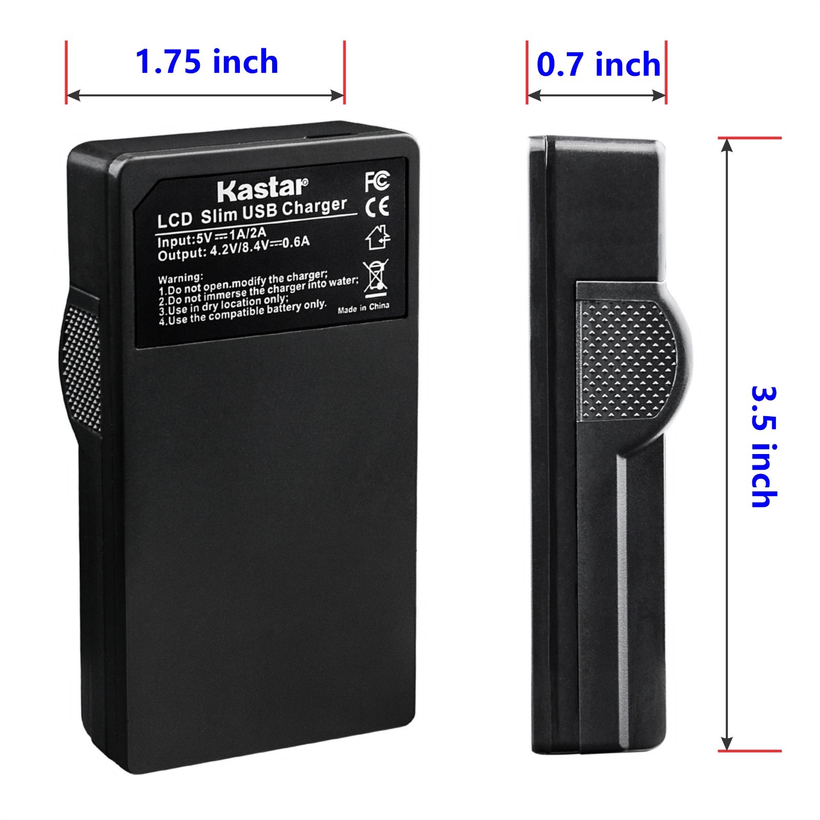 Kastar Battery Charger Canon NB-2L PowerShot G7 G9 S30 S40 S45 S50 S60 S70 S80