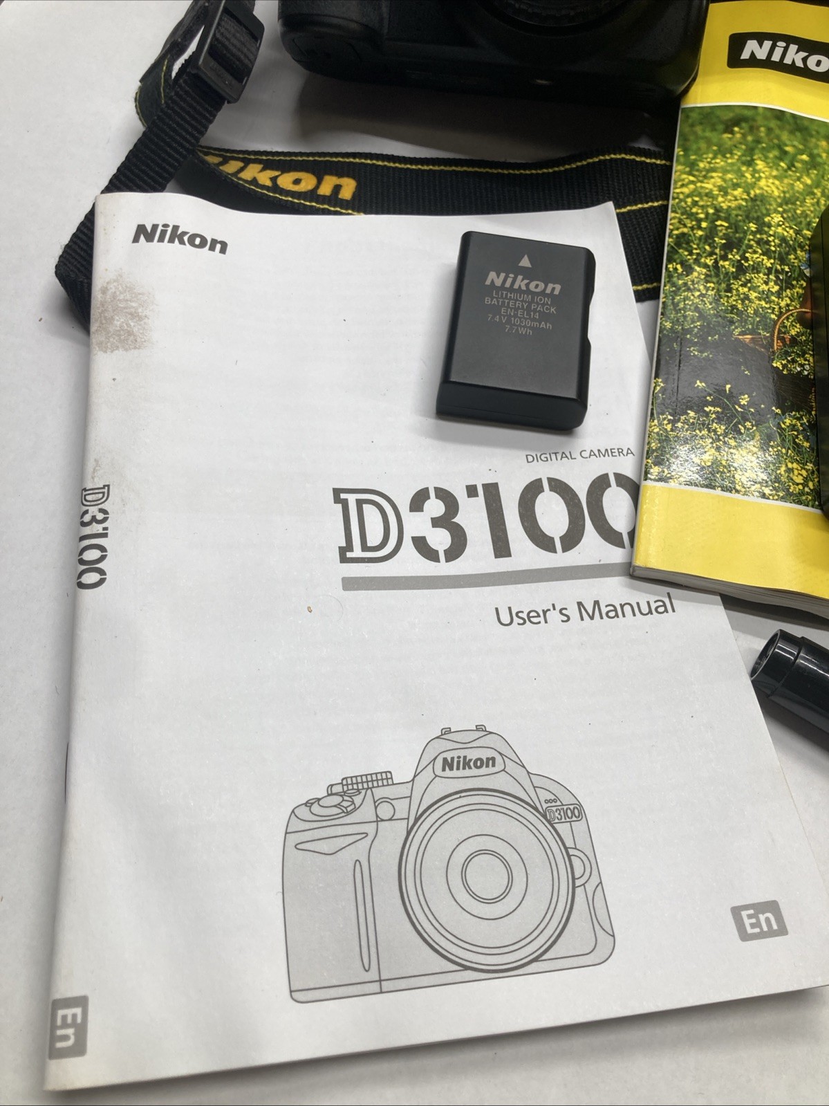 Nikon D3100 Digital Camera With 2 Lenses, Charger, Battery, Bag, SD Card. & More