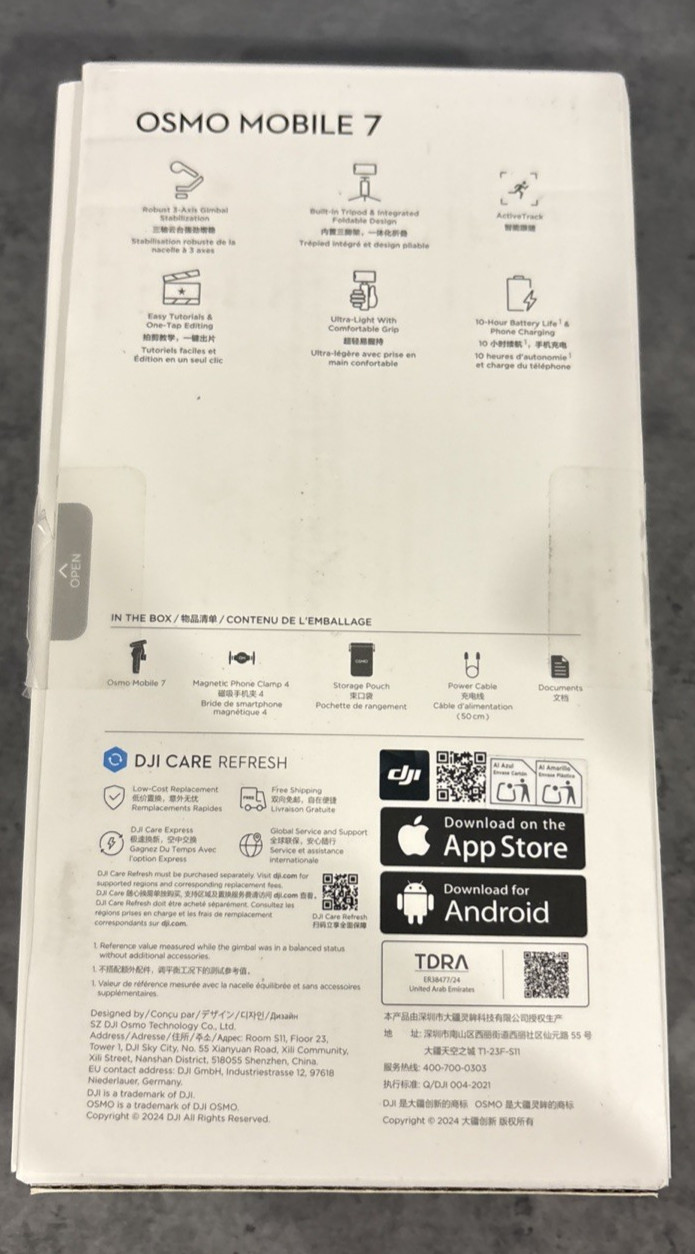 DJI Osmo Mobile 7P Smartphone 3-Axis Gimbal Stabilizer