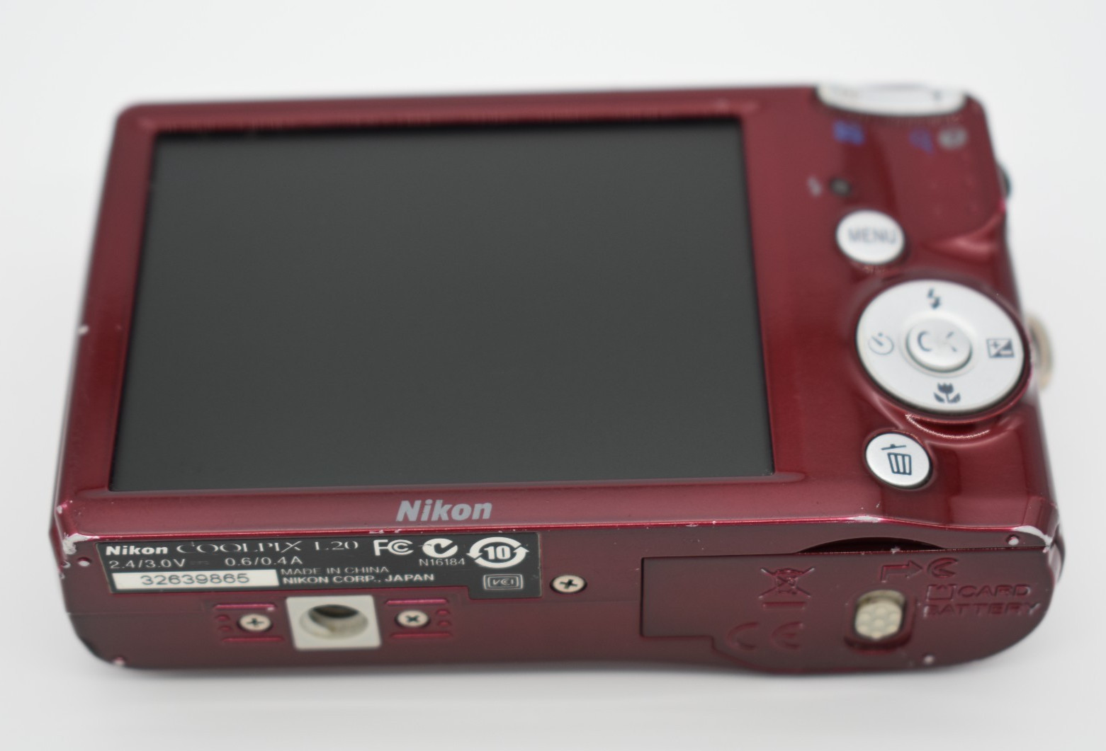 Nikon Digital Camera Coolpix L20 10.1MP Red Bundle – Tested Fully Functional ✅