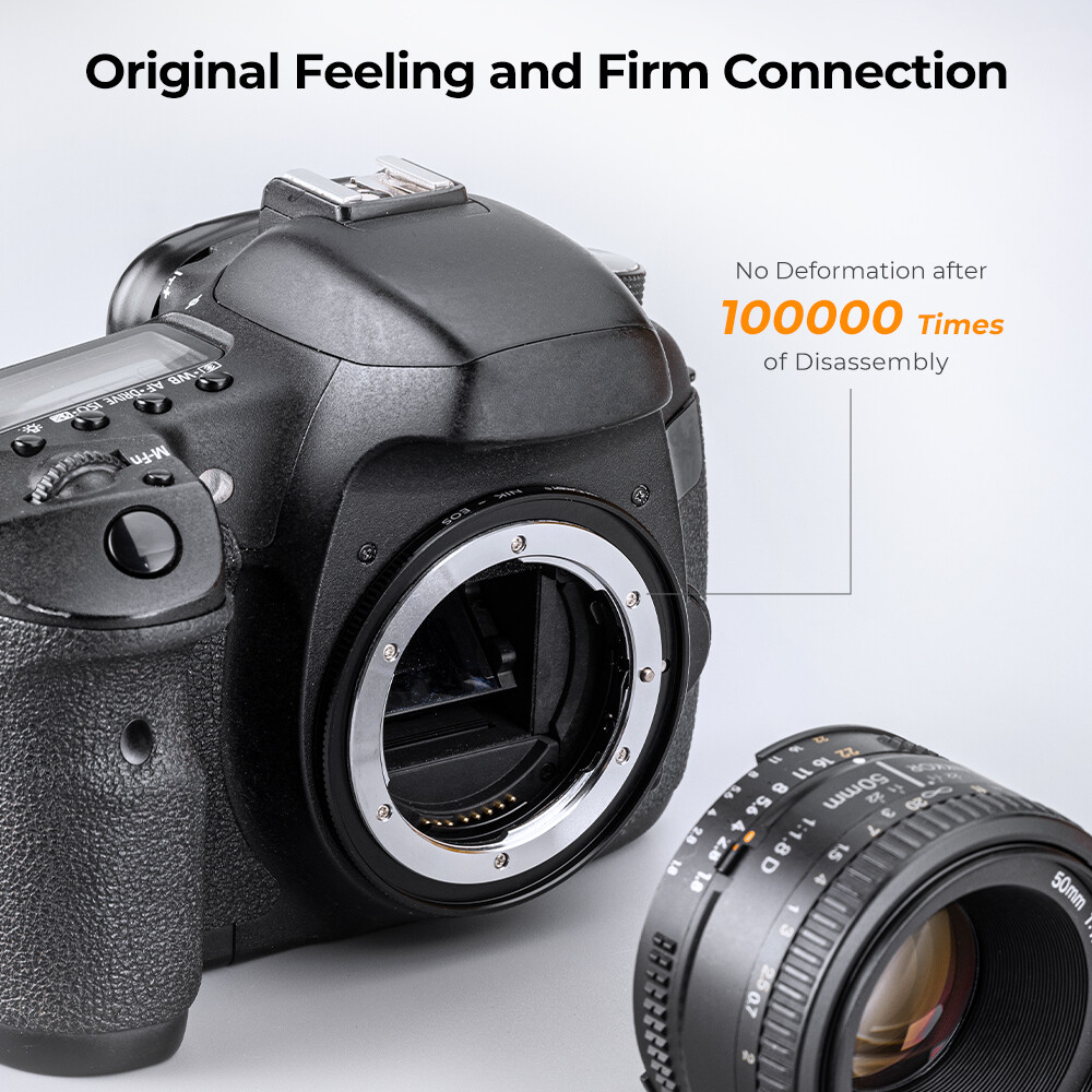 K&F Concept Lens Mount Adapter Nikon F/AF AI-S Lens to Canon EOS EF EF-S Mount