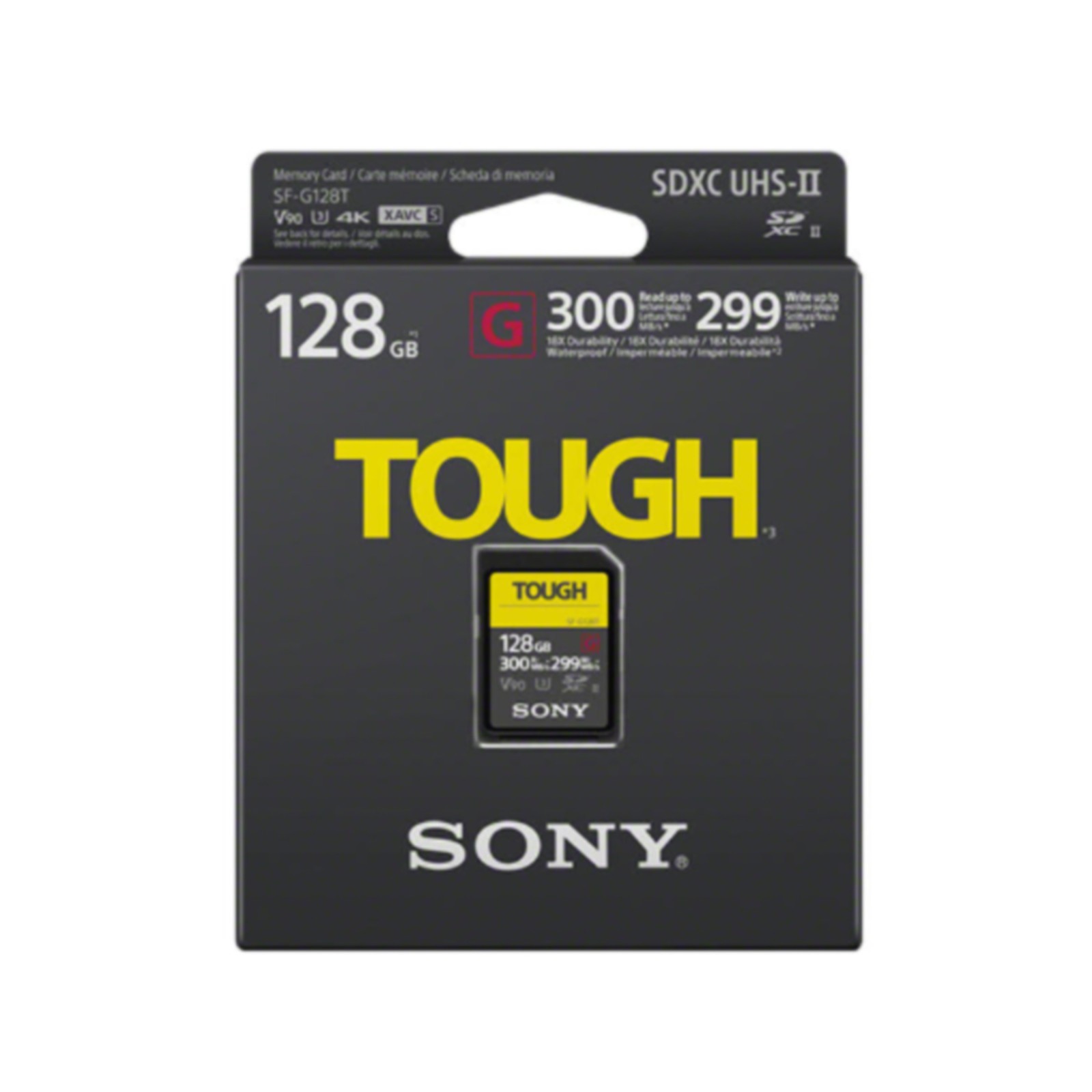 Sony SF-G128T TOUGH 128GB SDXC UHS-II V90 U3 Memory Card Genuine