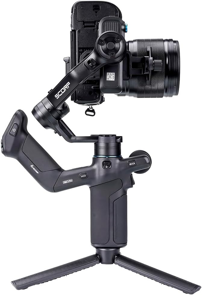 Feiyu SCORP Mini 3 Pro All-in-One Gimbal Stabilizer, AI Tracking Remote Handle