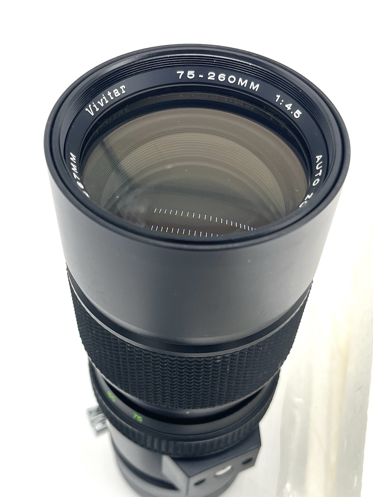 Vivitar Lens 75-260mm 1 4.5 Auto Zoom Camera Attachment Black Made In Japan