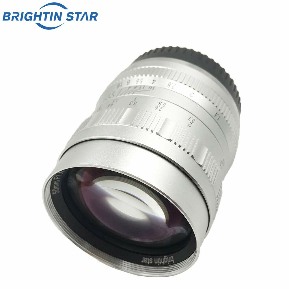Brightin Star 50mm F1.4 APS-C Large Aperture Manual lens for Fuji X Mount Camera