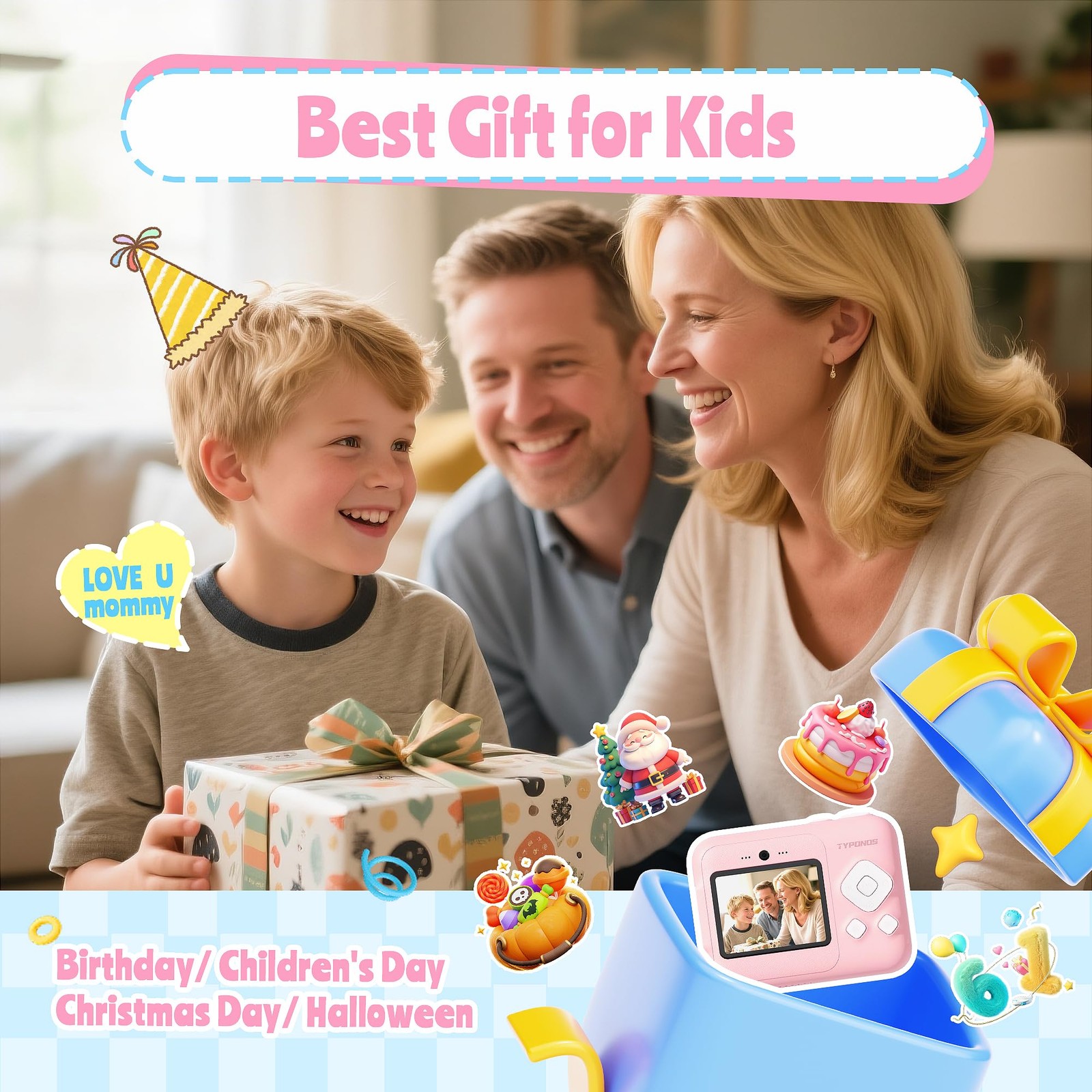 Instant Print for , Christmas Birthday Gifts for Girls Boys Age 3-12, Cameras…