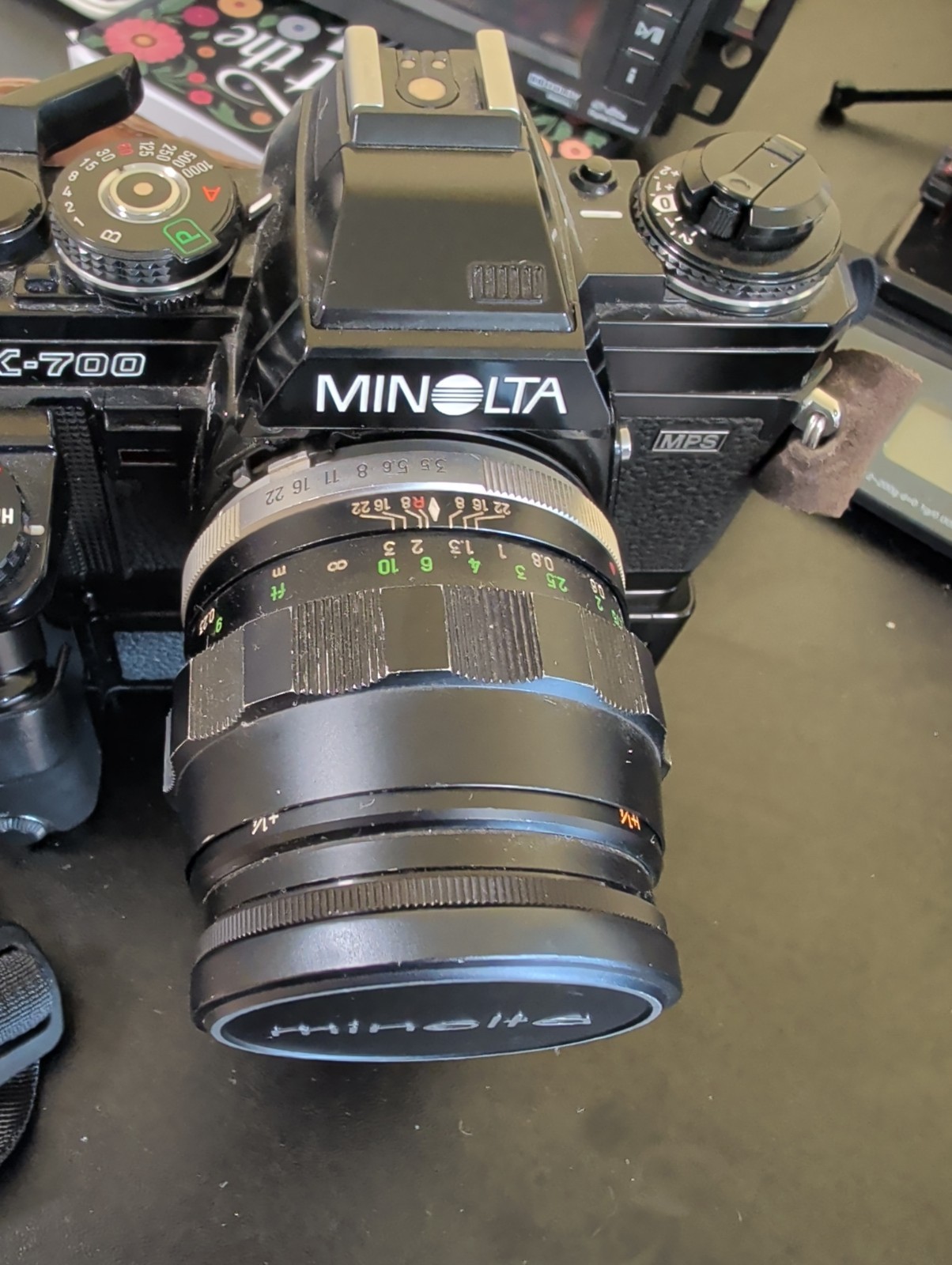 Minolta X-700 35mm Camera Body, Lense, Motor Drive .