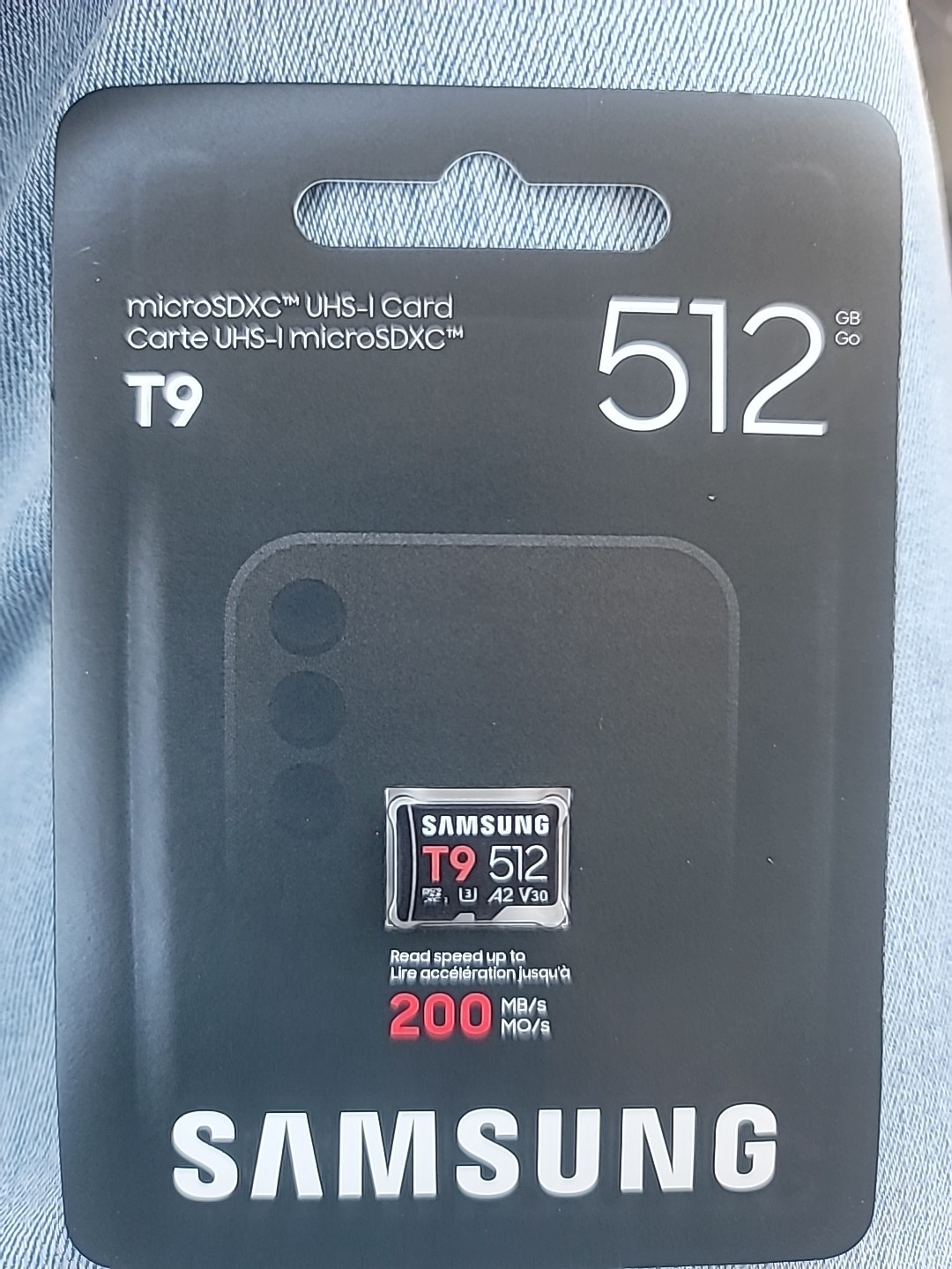 Samsung – microSDXC T9 512GB, Read/Write Speeds Up to 200/130 MB/s (MB-MH512T…