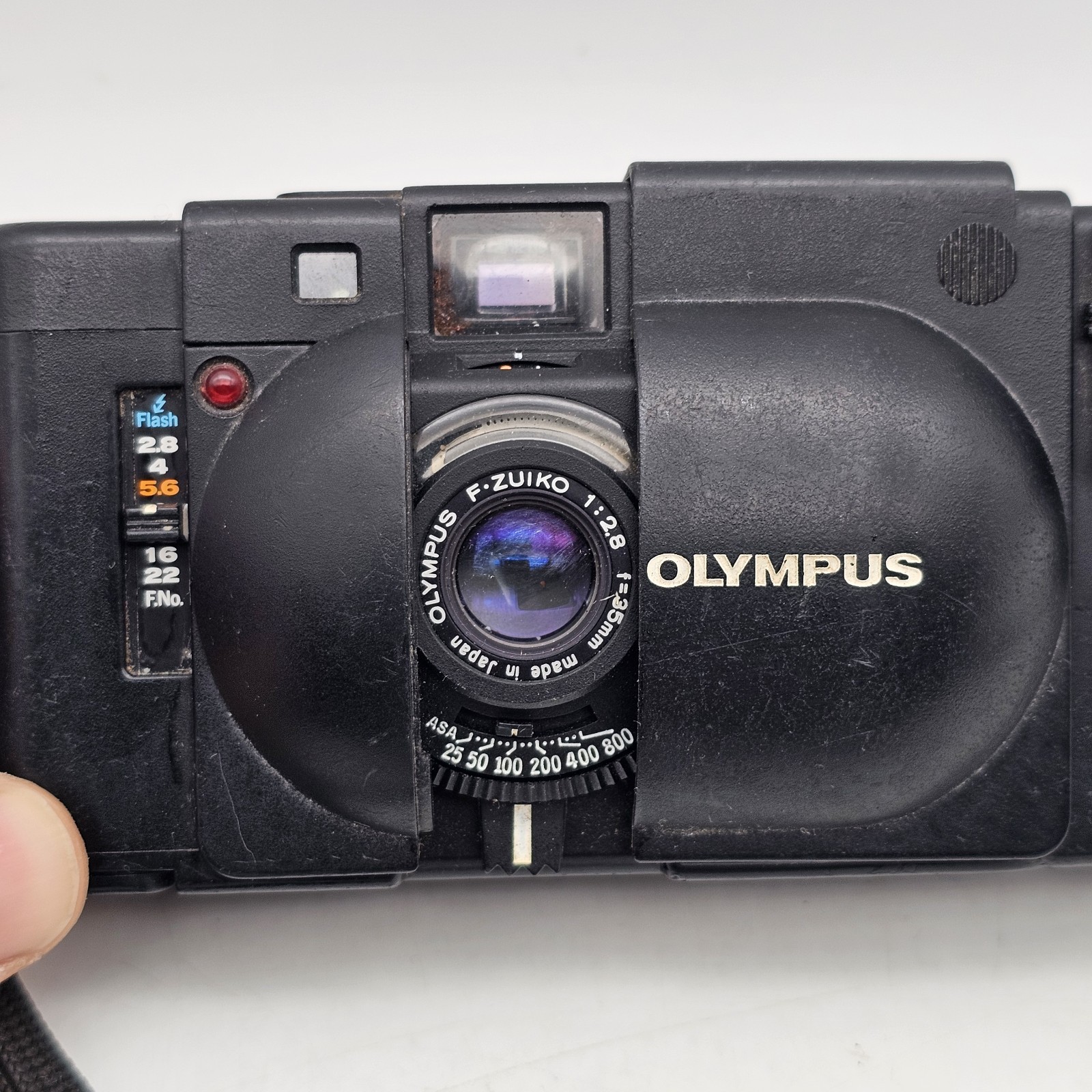 Olympus XA 35mm Rangefinder Compact Film Camera Black A11 flash – UNTESTED PARTS