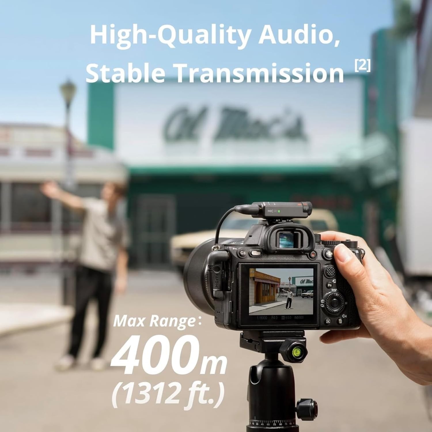 DJI Mic Mini (2 TX + 1 RX + Charging Case), Wireless Lavalier Microphone for iPh