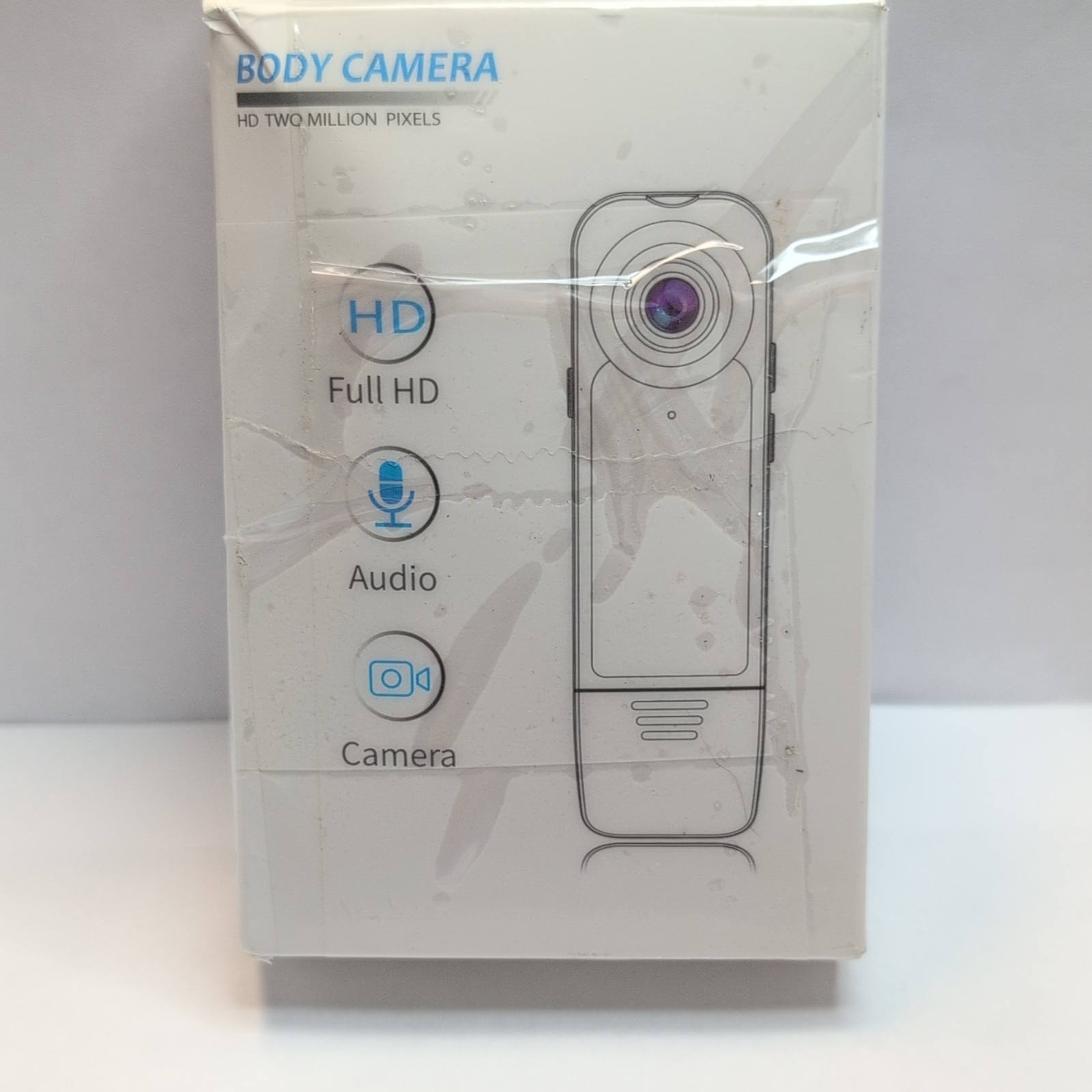 White Body Camera High Definition Video with Audio Recording
