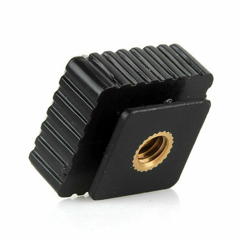 Flash Speedlite Hot Shoe Bracket Mount Adapter 1/4″ Screw for Tripod Monopod
