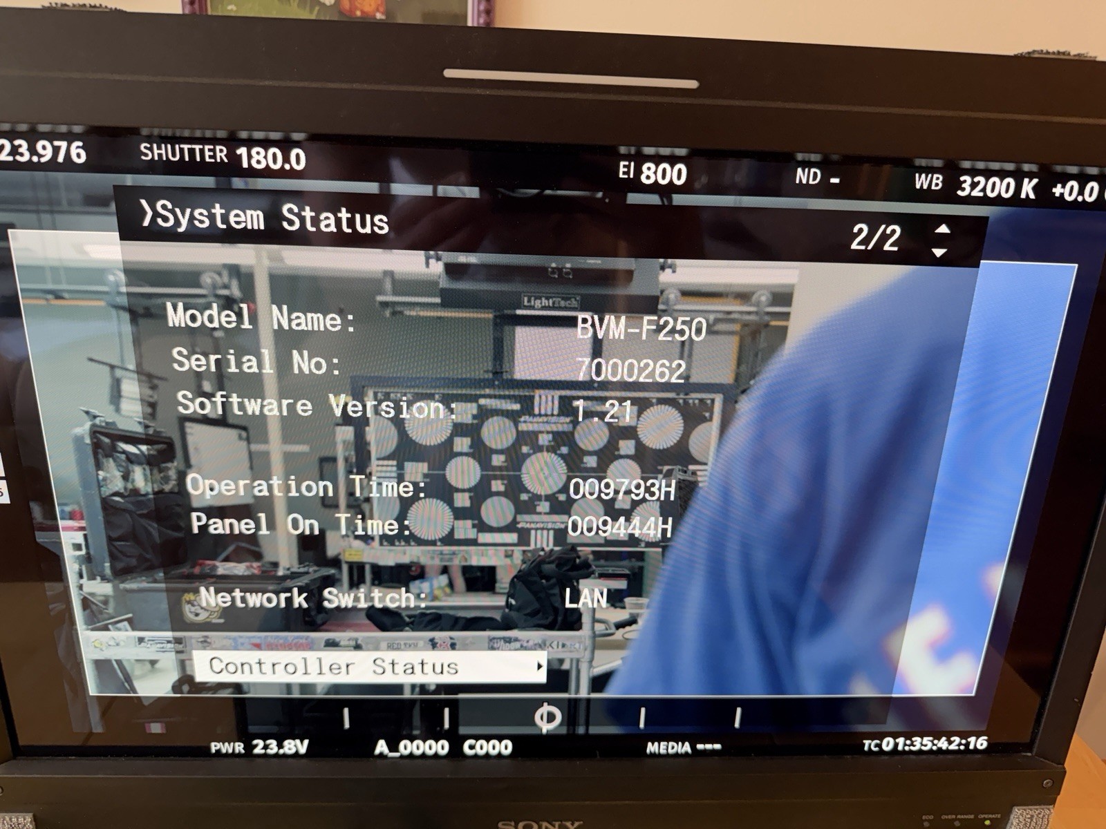 Sony BVM-F250 25in OLED Professional Video Monitor with BKM-16R Control Unit