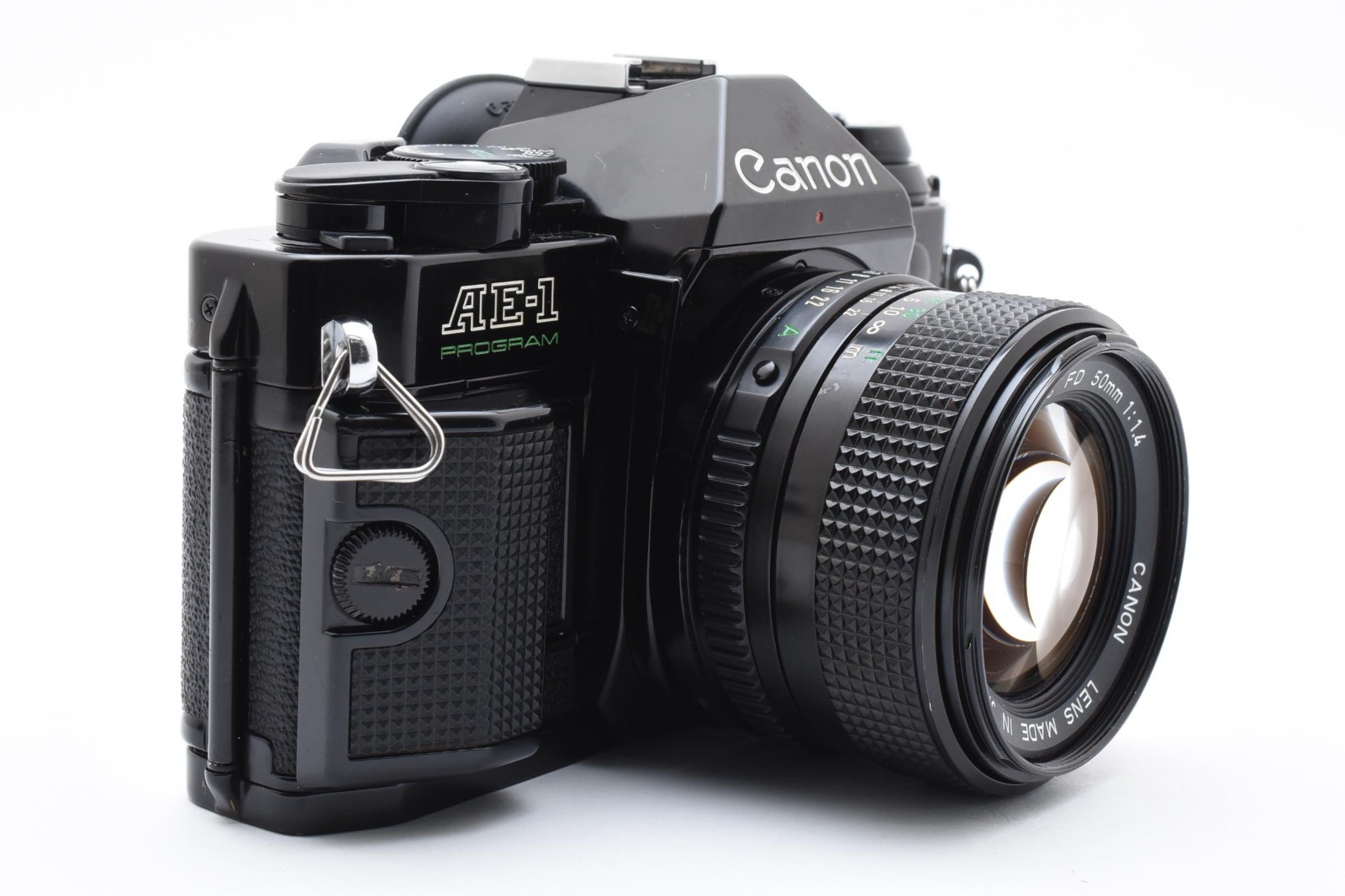 Read!! [Excellent+5] Canon AE-1 Program Film Camera Black New FD 50mm f1.4 JAPAN