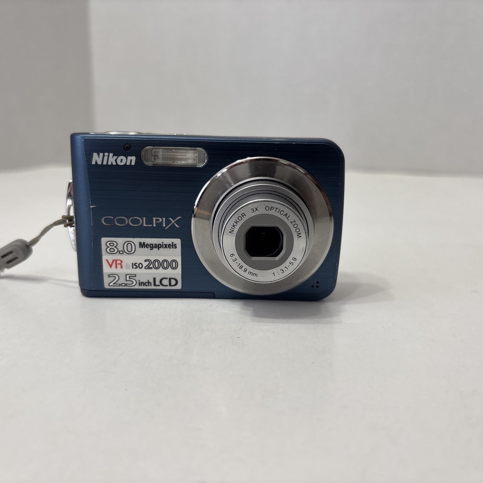 Nikon Coolpix S210 Blue Digital Camera Tested W/ Battery & SD Card