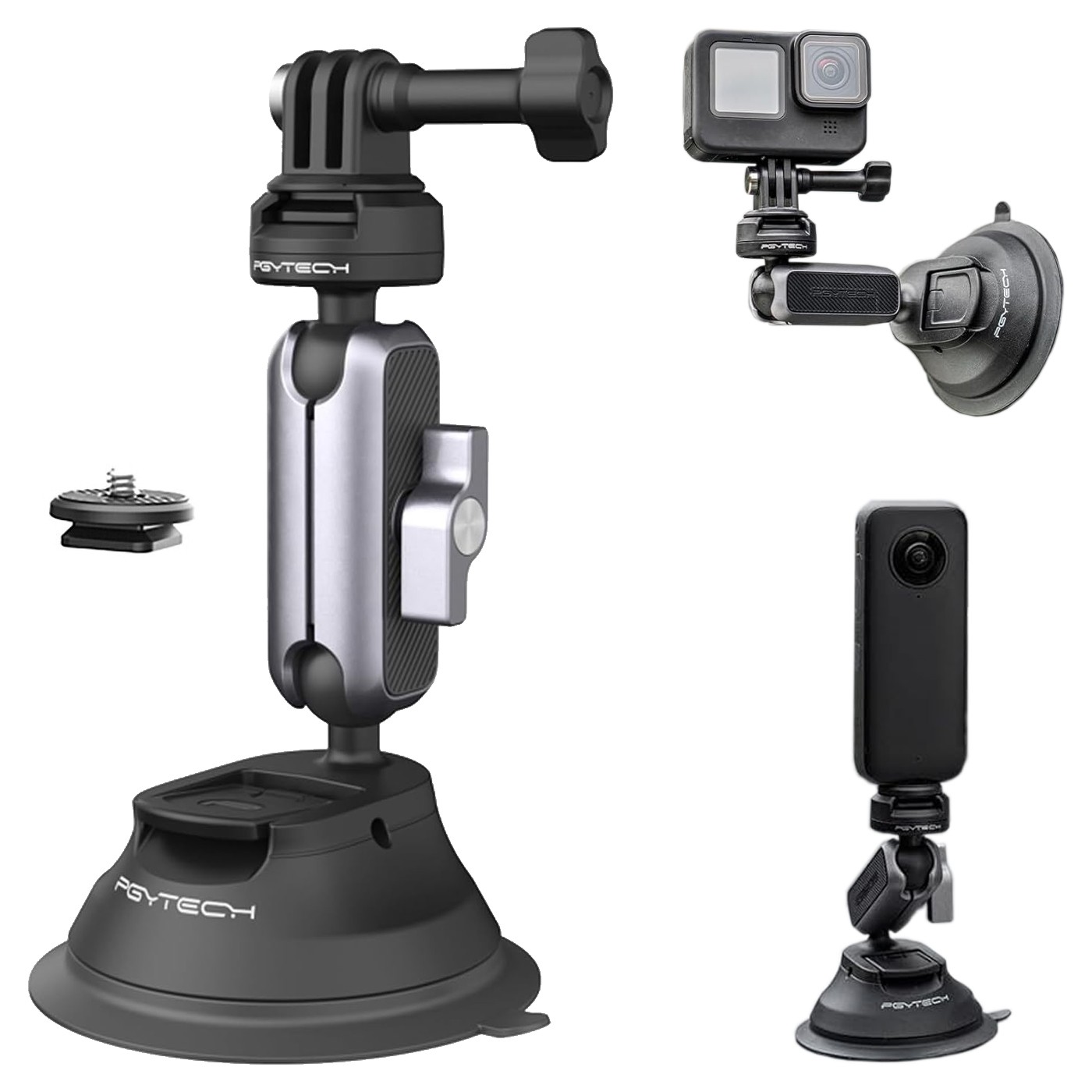 Camera Suction Cup Car Mount for DJI Osmo Action 6 Pocket 3 GoPro 12 Insta360 X5