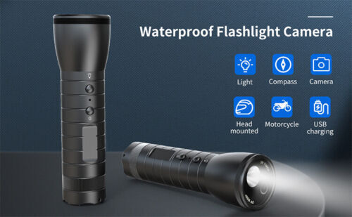 1080P Flashlight Camera Night Vision Motion Video Recording for Outdoor Sport