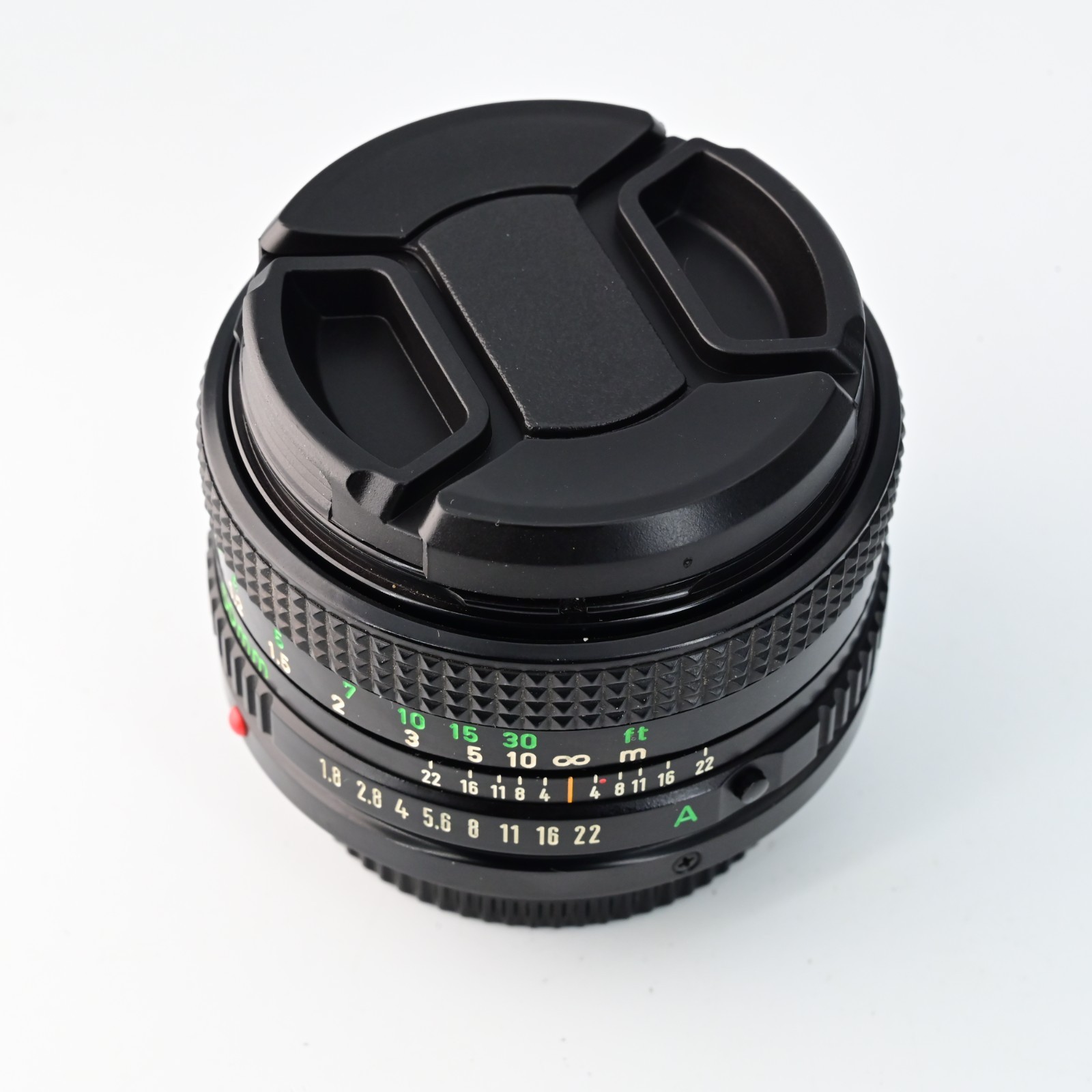 Canon FD 50mm F1.8 52mm Front Lens Cap + Rear Lens Cap Cover Set