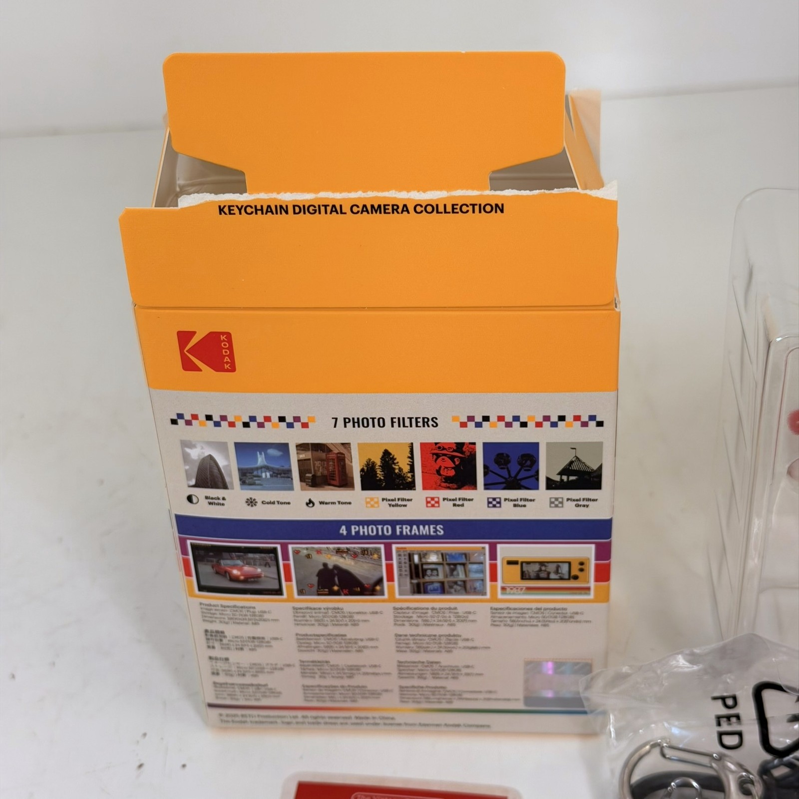 Kodak Charmera 1987 Model Keychain Digital Camera Type 02 Red CIB w 32GB Card