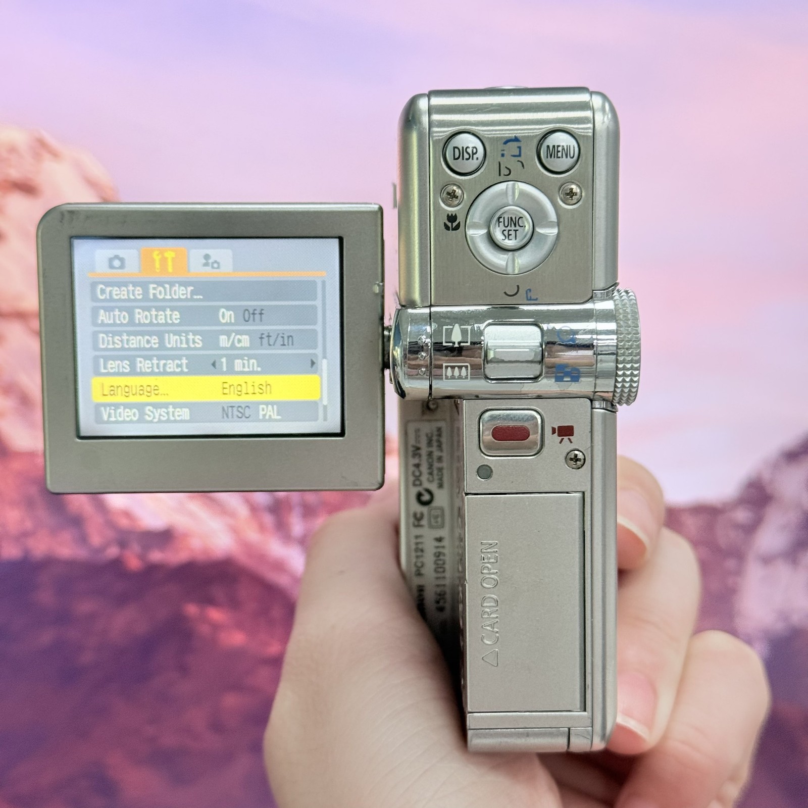 Canon PowerShot TX1 PSTX1 Silver Digital Camera English Tested & Ready to Use