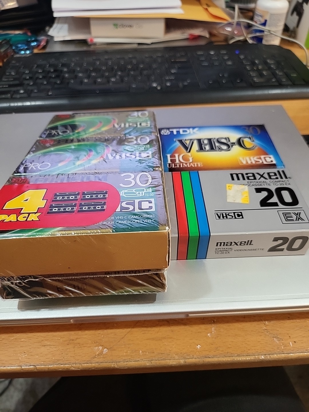 FUJI TDK MAXELL VHS-C HG Ultimate Lot of 6 Blank BRAND NEW SEALED