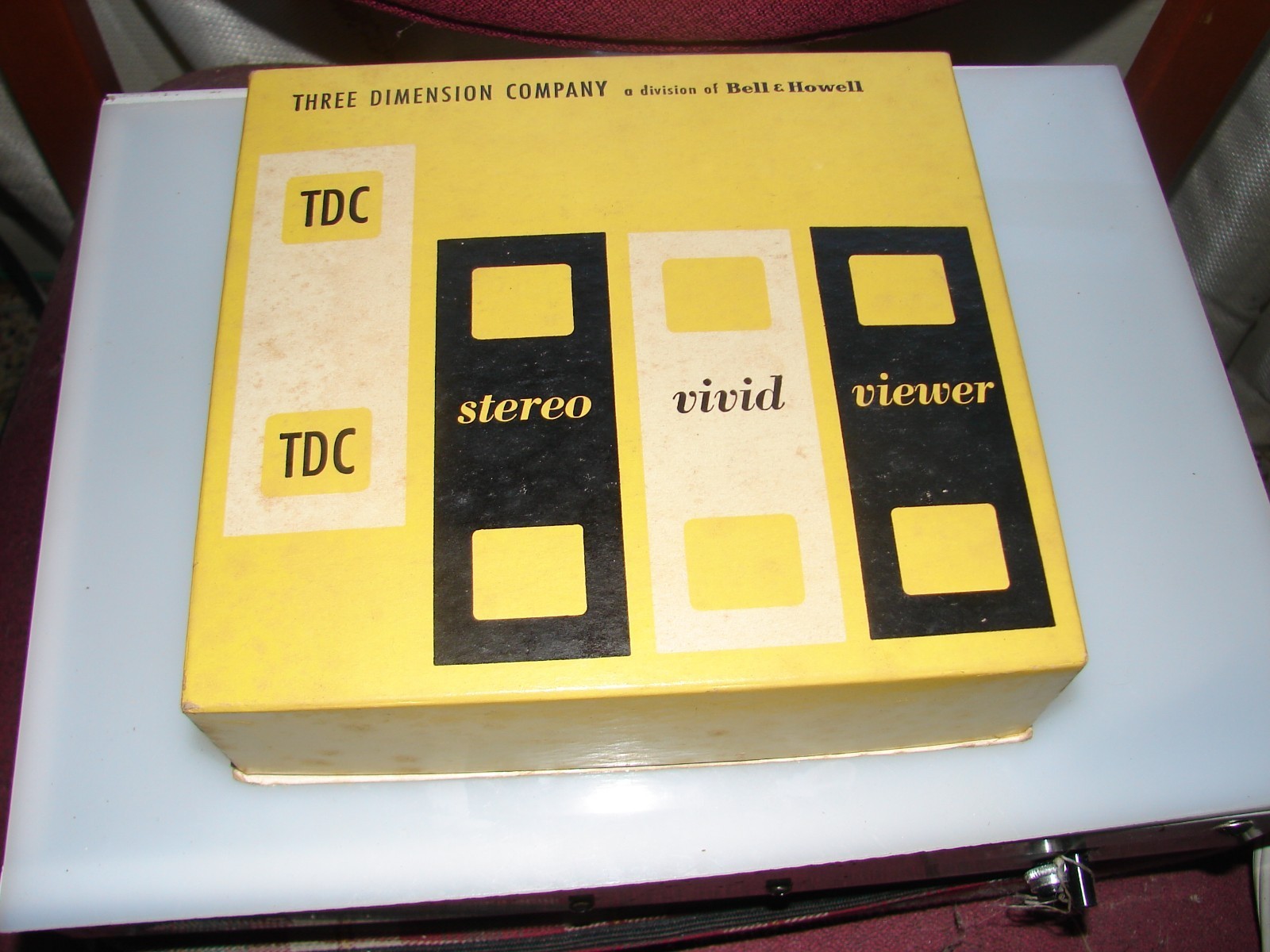 Stereo TDC Vivid Achromatic Slide Viewer Works Complete With Manual