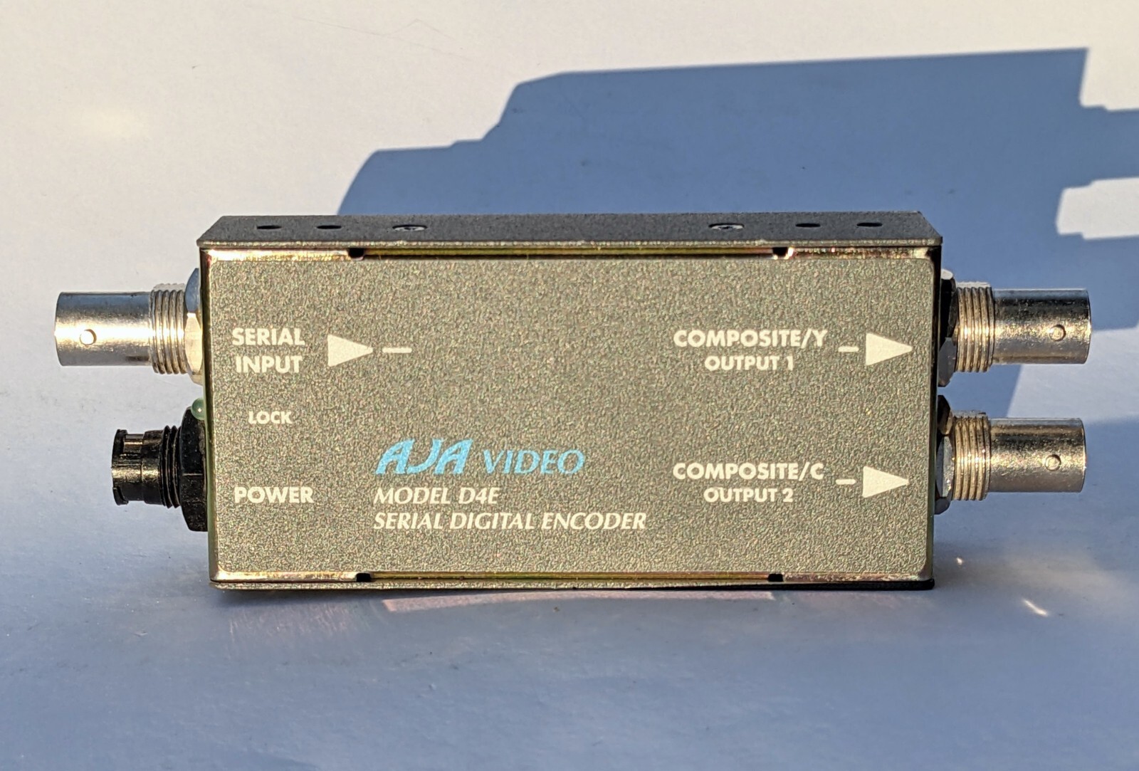 AJA D4E Serial Digital Video Encoder /Converter; SDI – 2 Composite Vid out NO PS