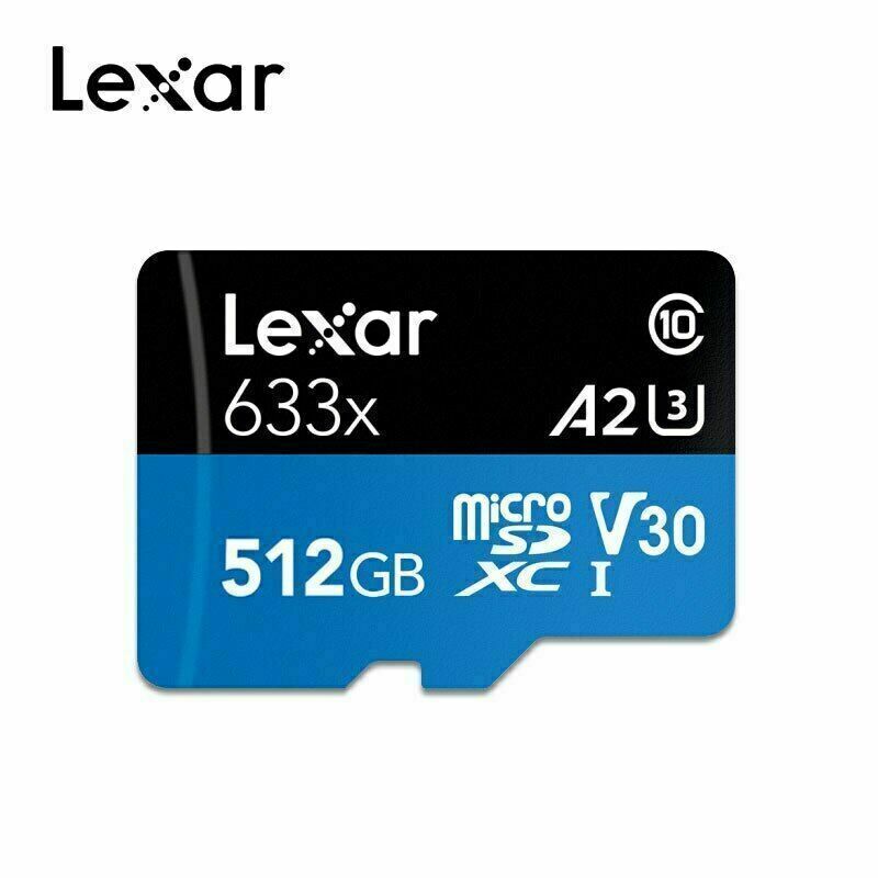 Lexar 633X 64GB 128GB 256GB 512GB U3 V10/V30 A1/A2 C10 MicroSD XC TF Memory card