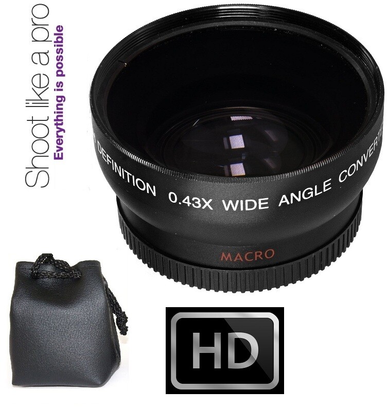 WIDE ANGLE WITH MACRO LENS FOR SONY DCR-SR47 DCR-SR67 DCR-SR87