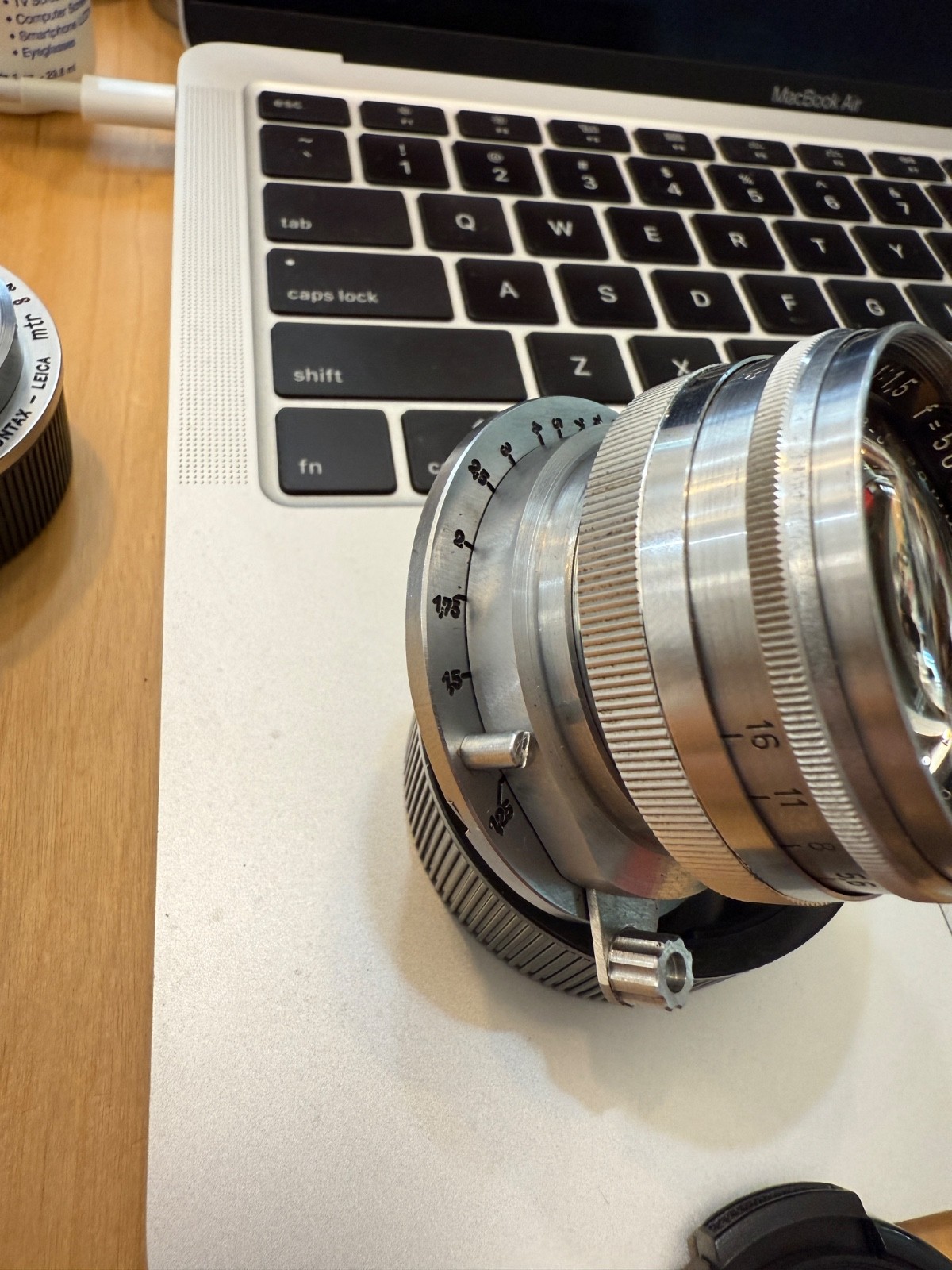 Zeiss Contax 50mm 5cm Sonnar Lens Rangefinder Adapter Leica M Amedeo Converter