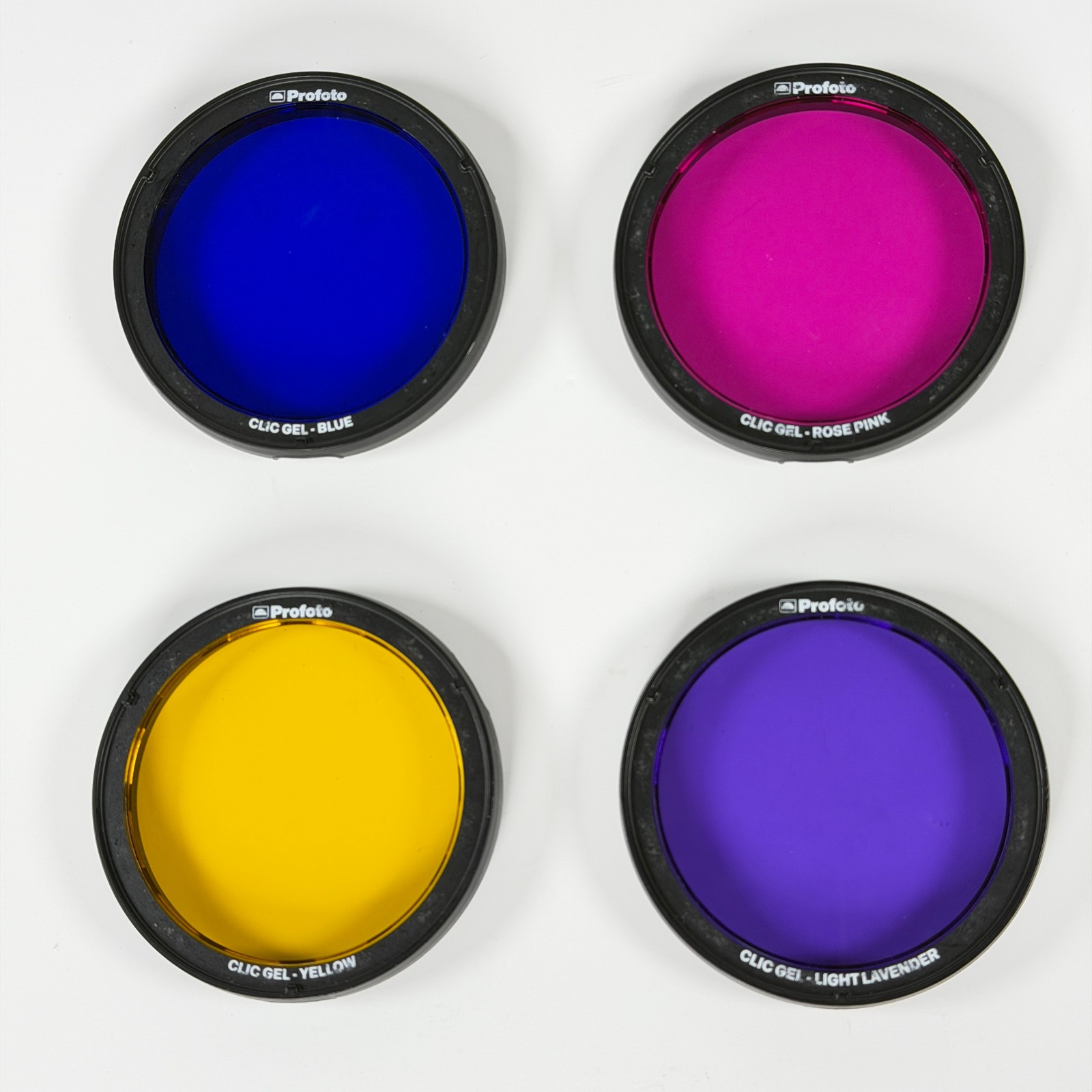 Profoto Clic Gel Set Blue Yellow Pink Purple *USED* For A Series Flash