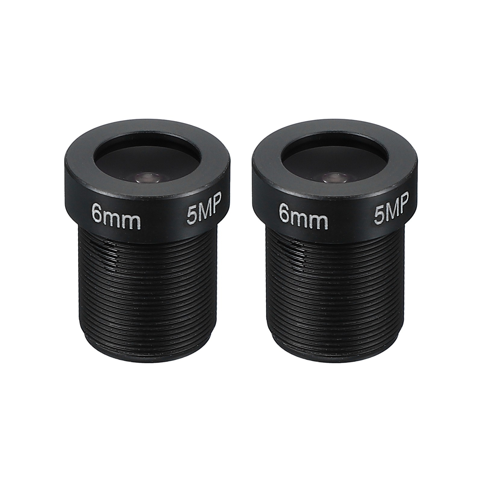 2Pcs 6mm CCTV Camera Lens F2.0 Security Camera Lens 70° Wide Angle Lens
