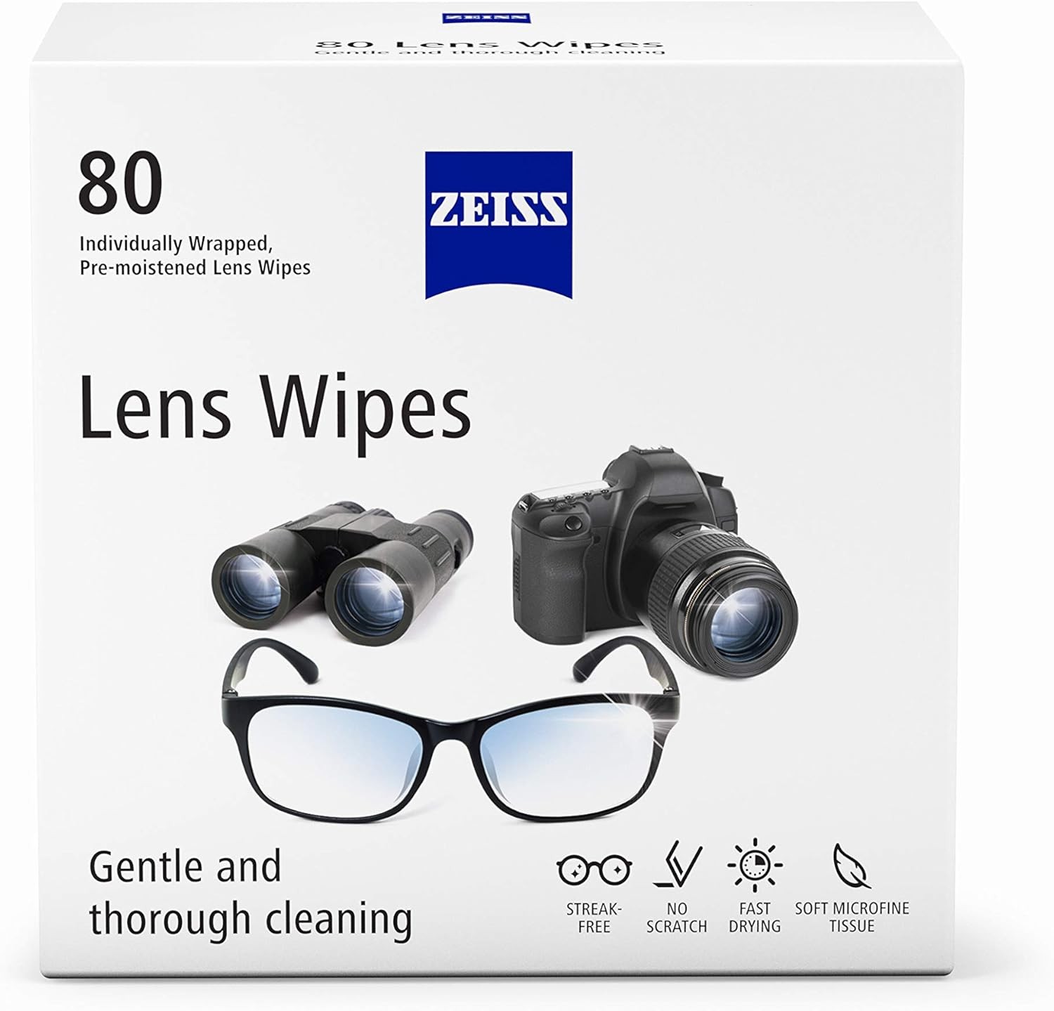 Zeiss Pre-Moistened Lens Cleaning Wipes, 600 Count