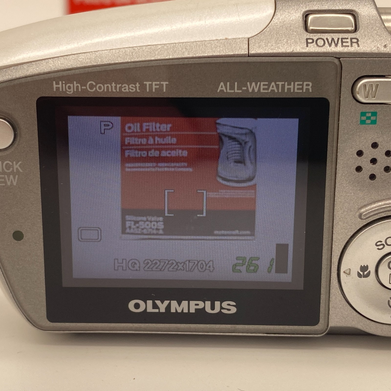Olympus Stylus Verve 4MP Digital Camera- Shimmery White TESTED WORKS COMPLETE