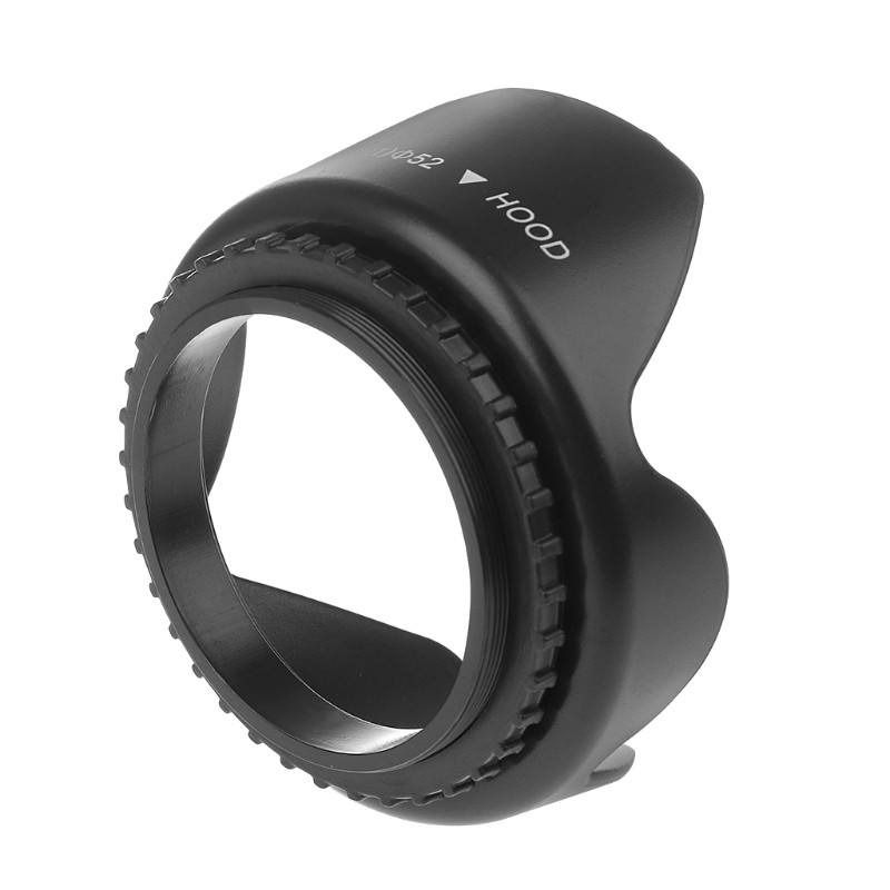 52mm Screwed Flower Petal Sunshade Lens Hood For DSLR Camera