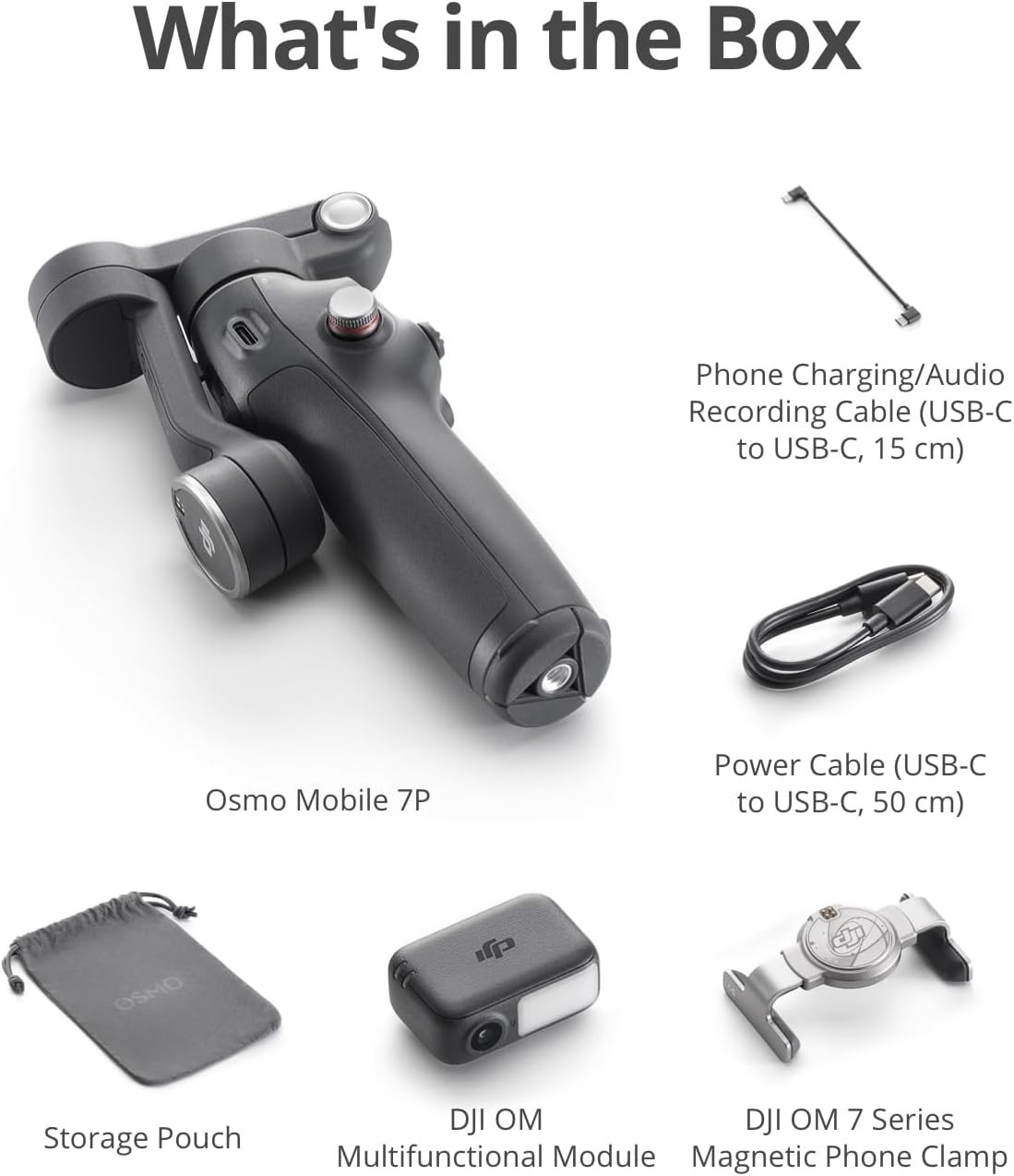DJI Osmo Mobile 7P Smartphone 3-Axis Gimbal Stabilizer iPhone Android
