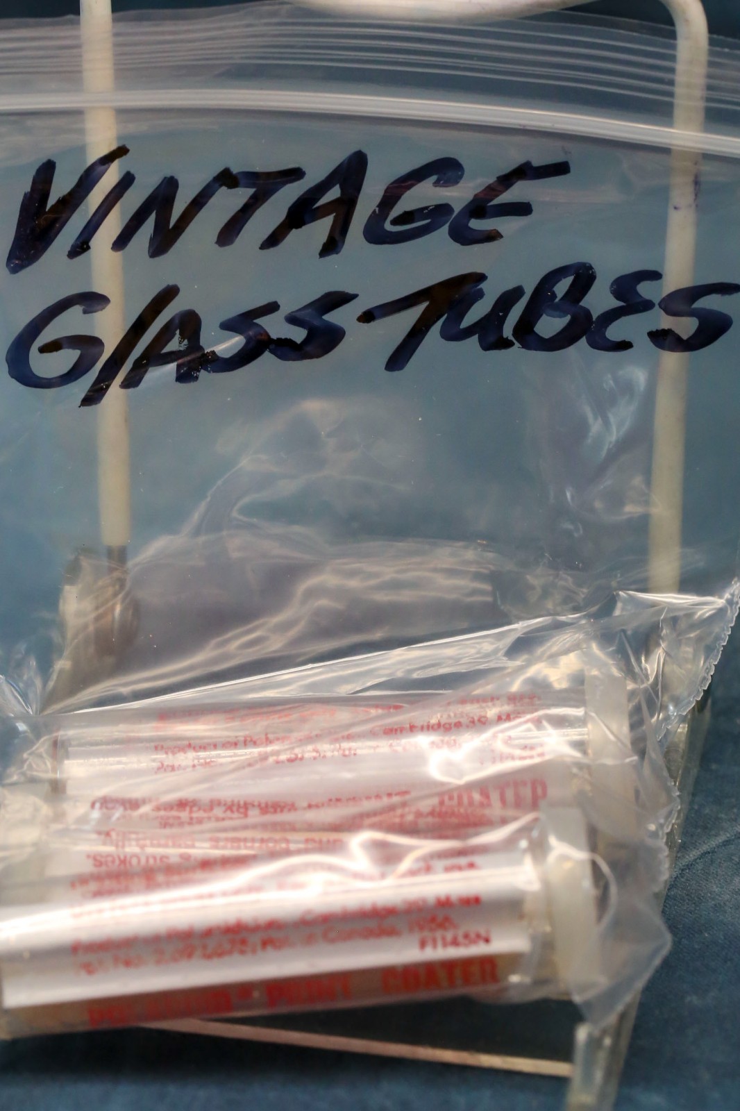 POLAROID GLASS TUBE print coaters with damp good goop – yes good coating goop