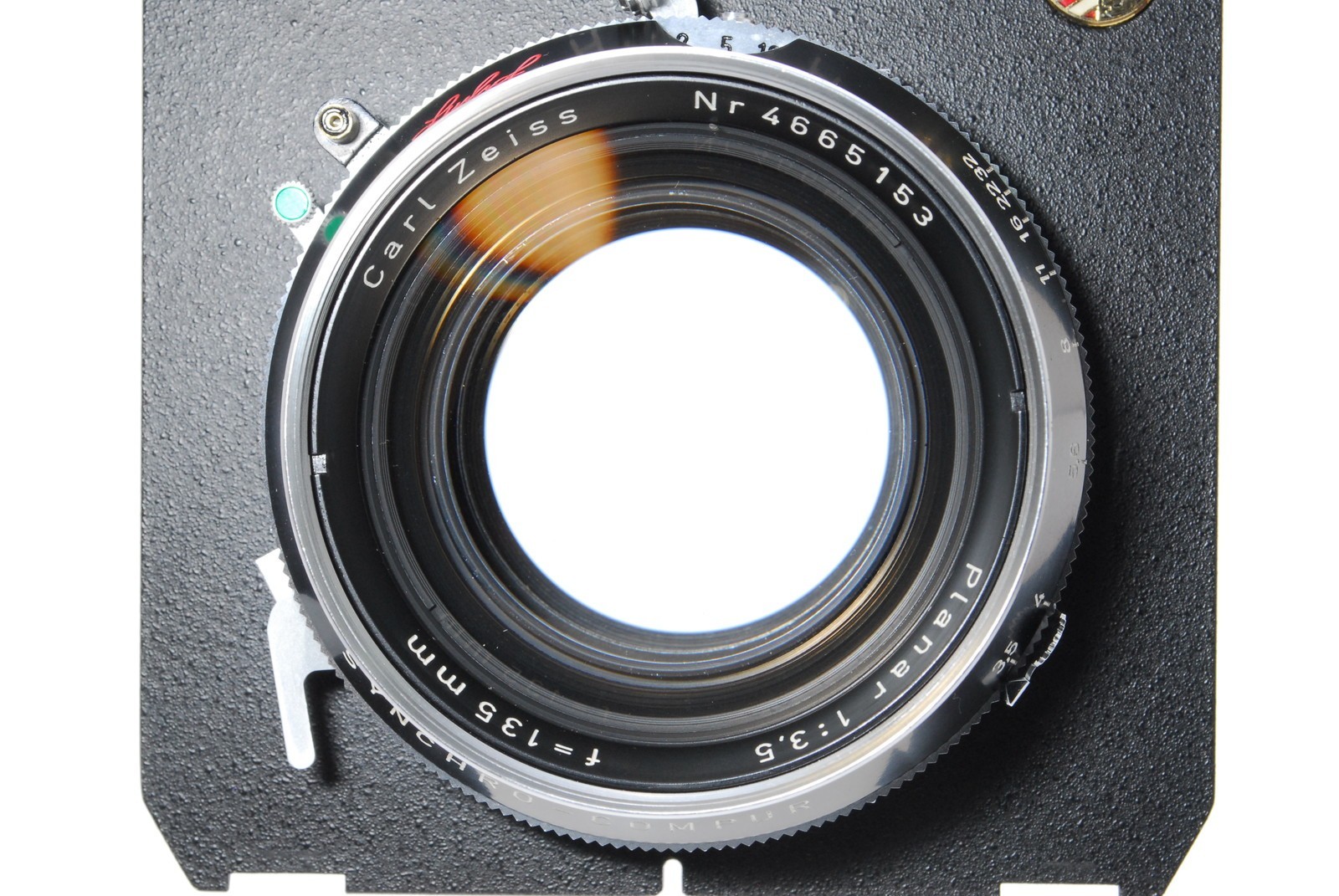 [OPT MINT in box] Carl Zeiss Planar 135mm f3.5 Lens Linhof Synchro Compur JAPAN