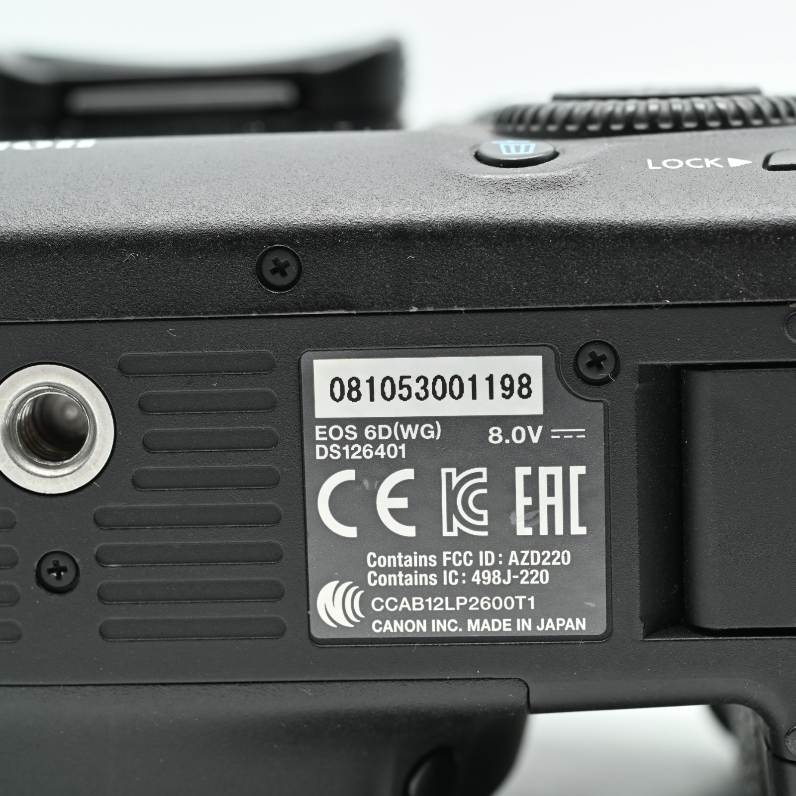Canon EOS 6D Camera Body (25 Languages) Shuttercount 5,930 [Near Mint]