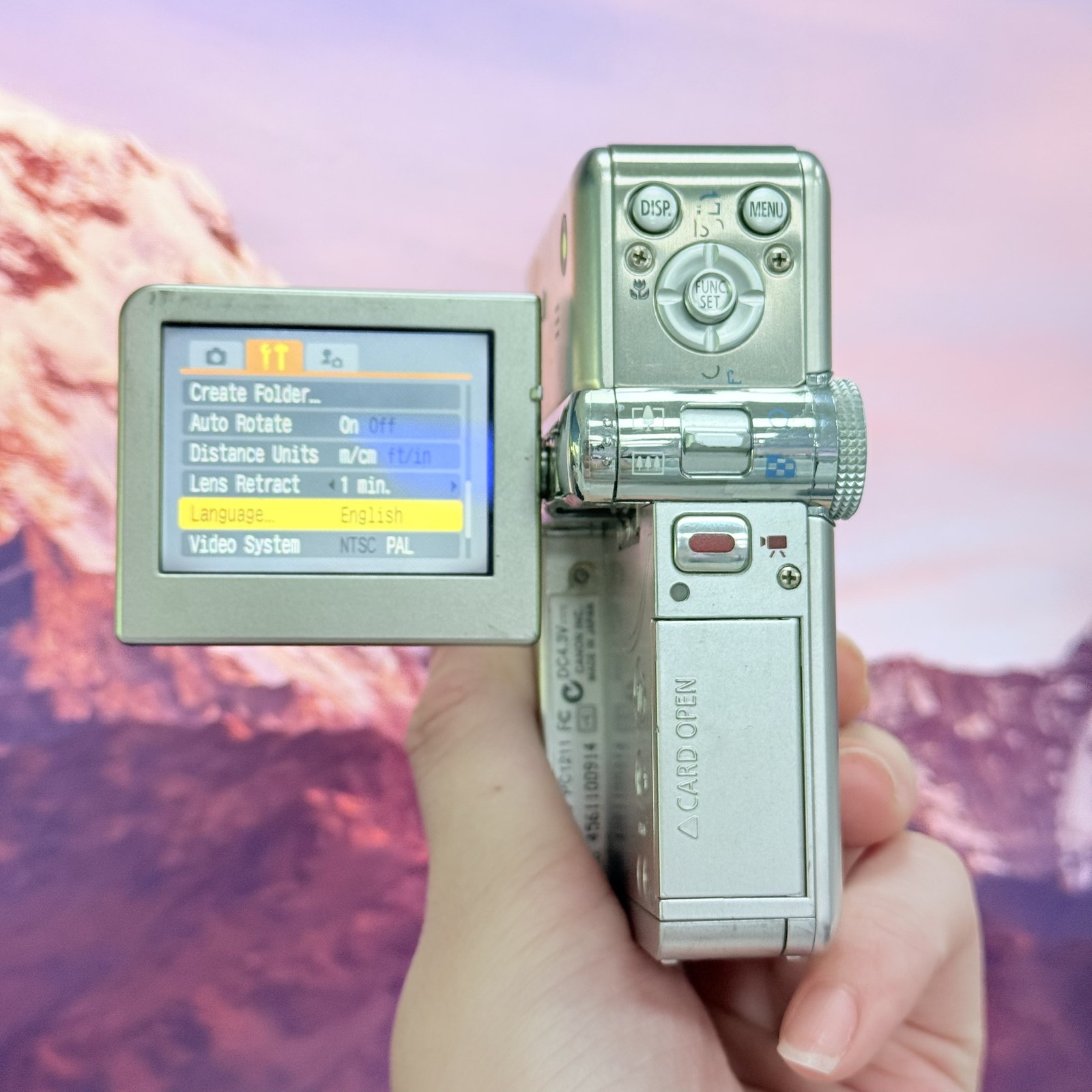 Canon PowerShot TX1 PSTX1 Silver Digital Camera English Tested & Ready to Use