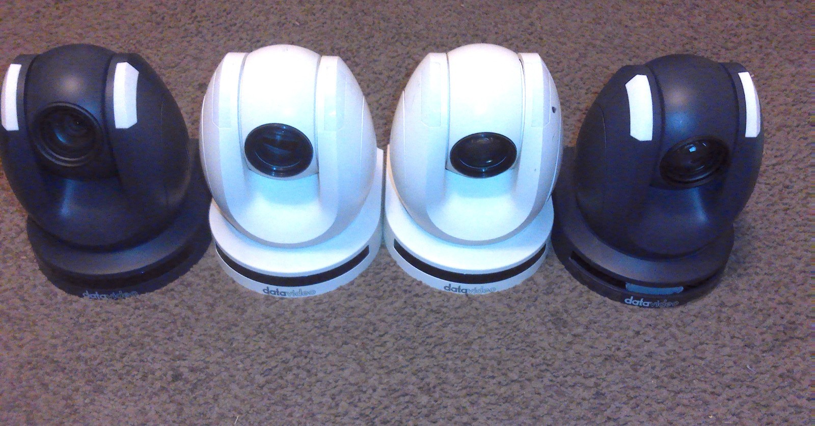 LOT OF 4 DATAVIDEO PTC-150 HD/SD PTZ LIVESTREAM CAMERAS – FOR PARTS