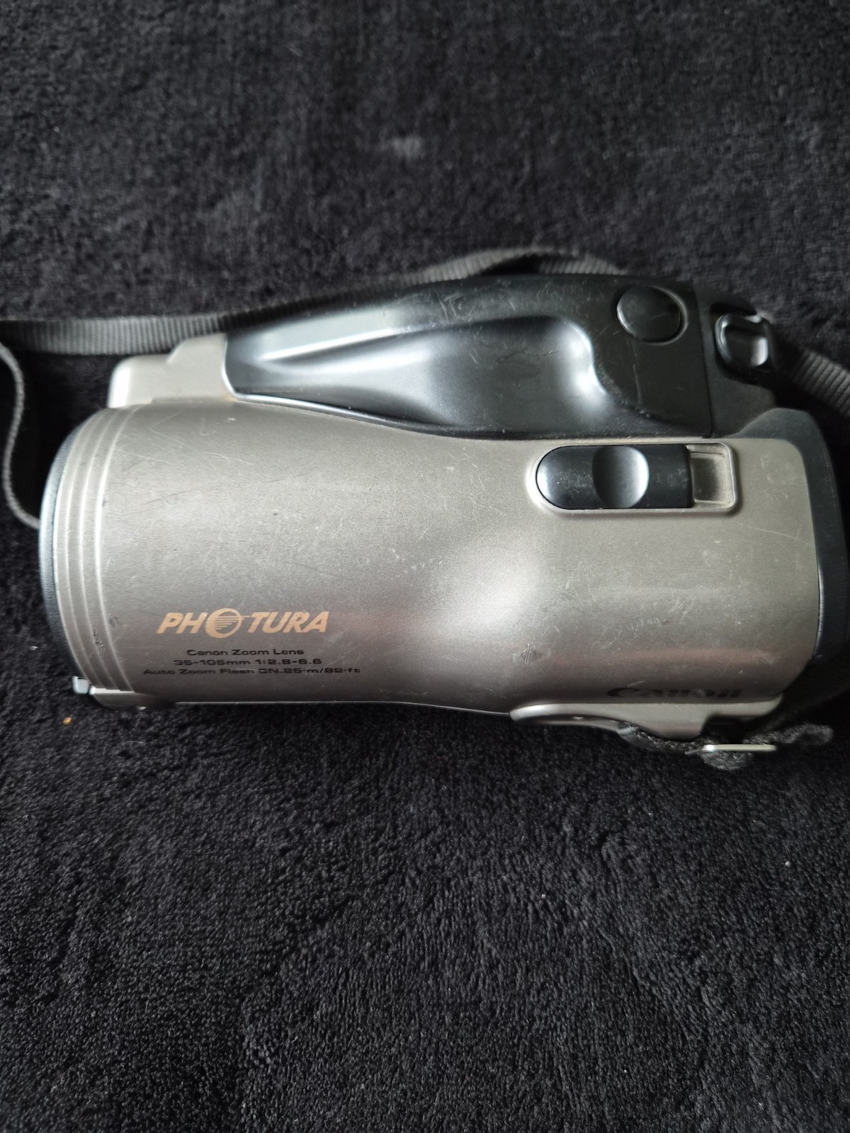 Canon Photura Canon Zoom Lens 35-105mm Auto Zoom Flash Film Camera Untested